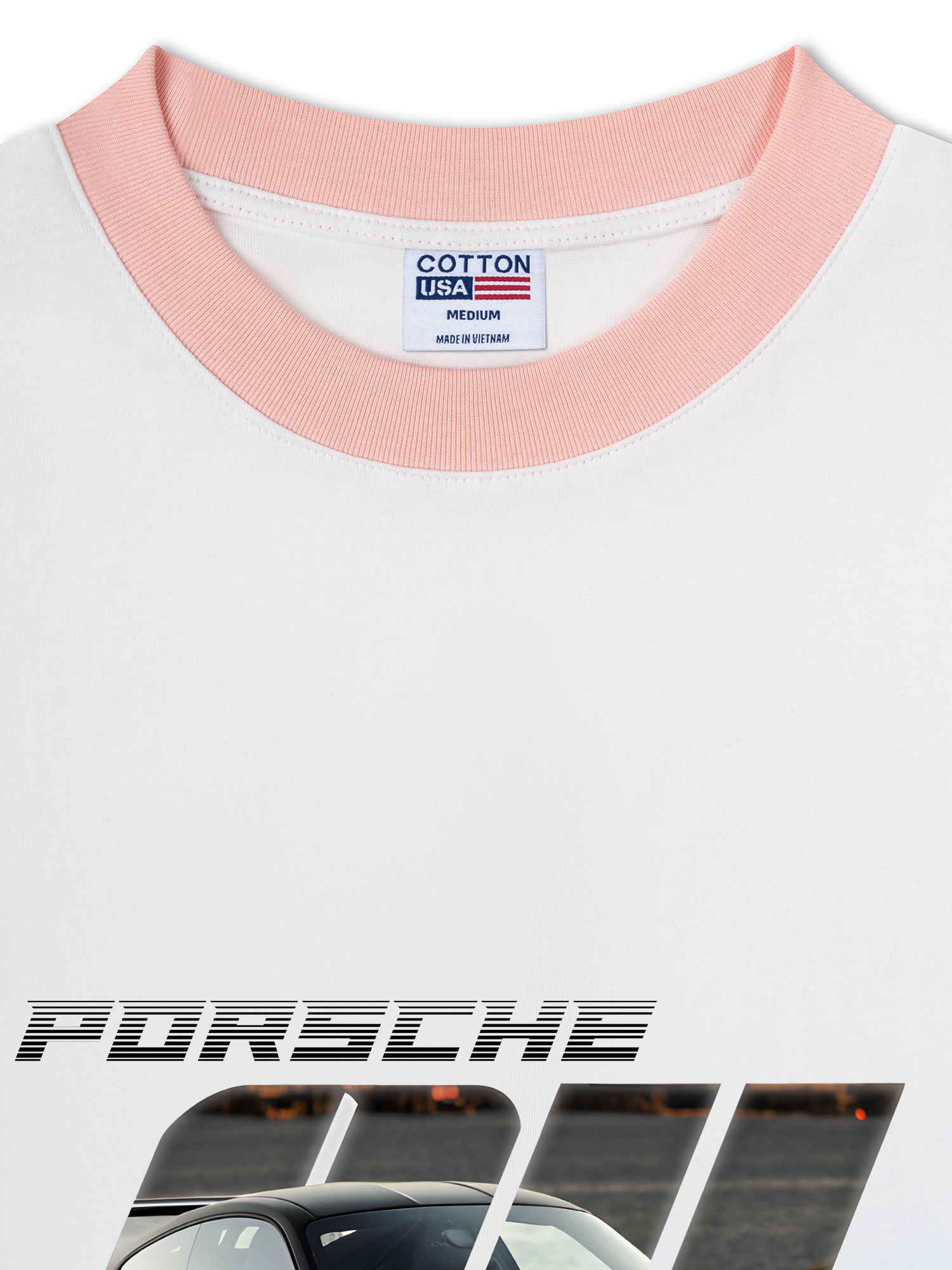 Áo Thun Ringer Relaxed Fit Porsche Silver Turbo S