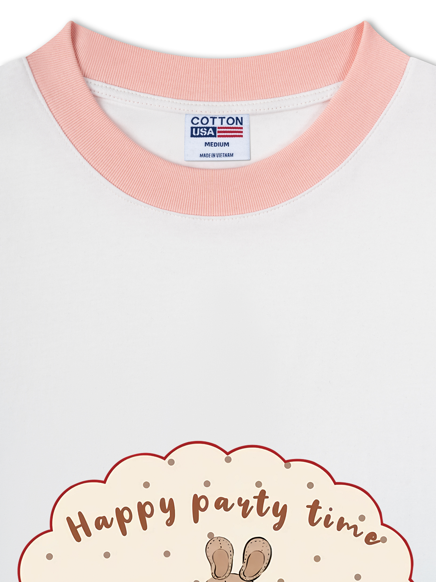 Áo Thun Ringer Relaxed Fit Happy Party Time