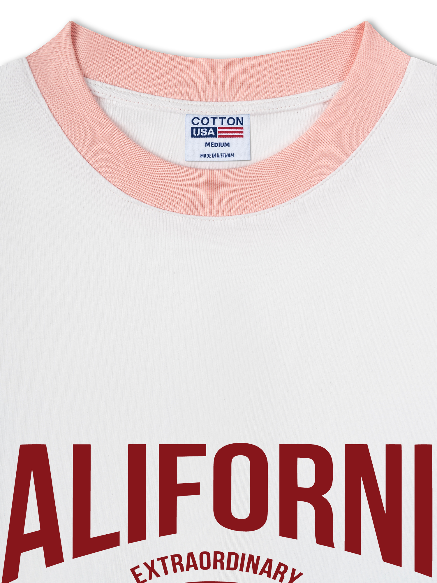 Áo Thun Ringer Relaxed Fit USA California Extraordinary