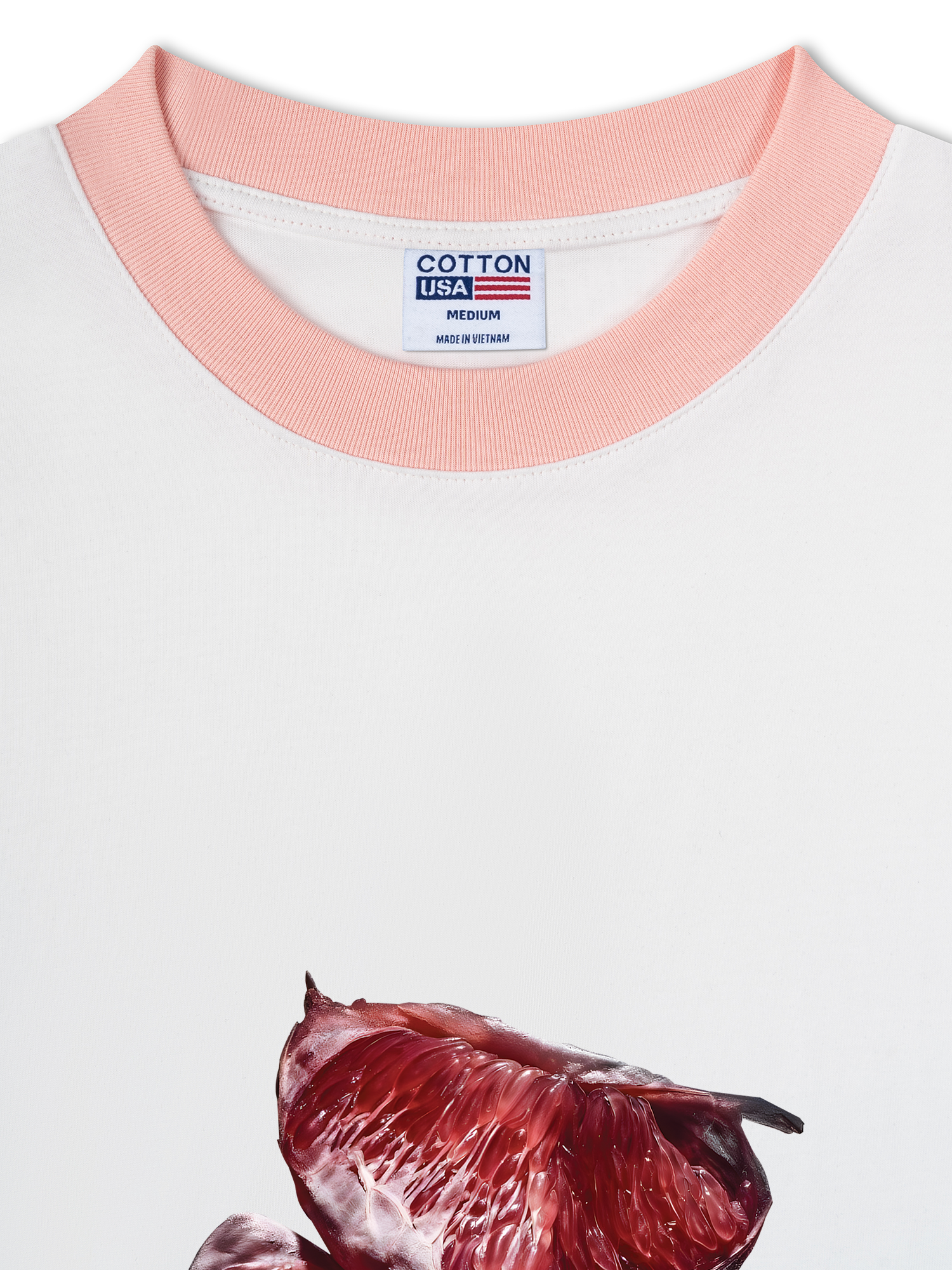 Áo Thun Ringer Relaxed Fit Tropical grapefruit