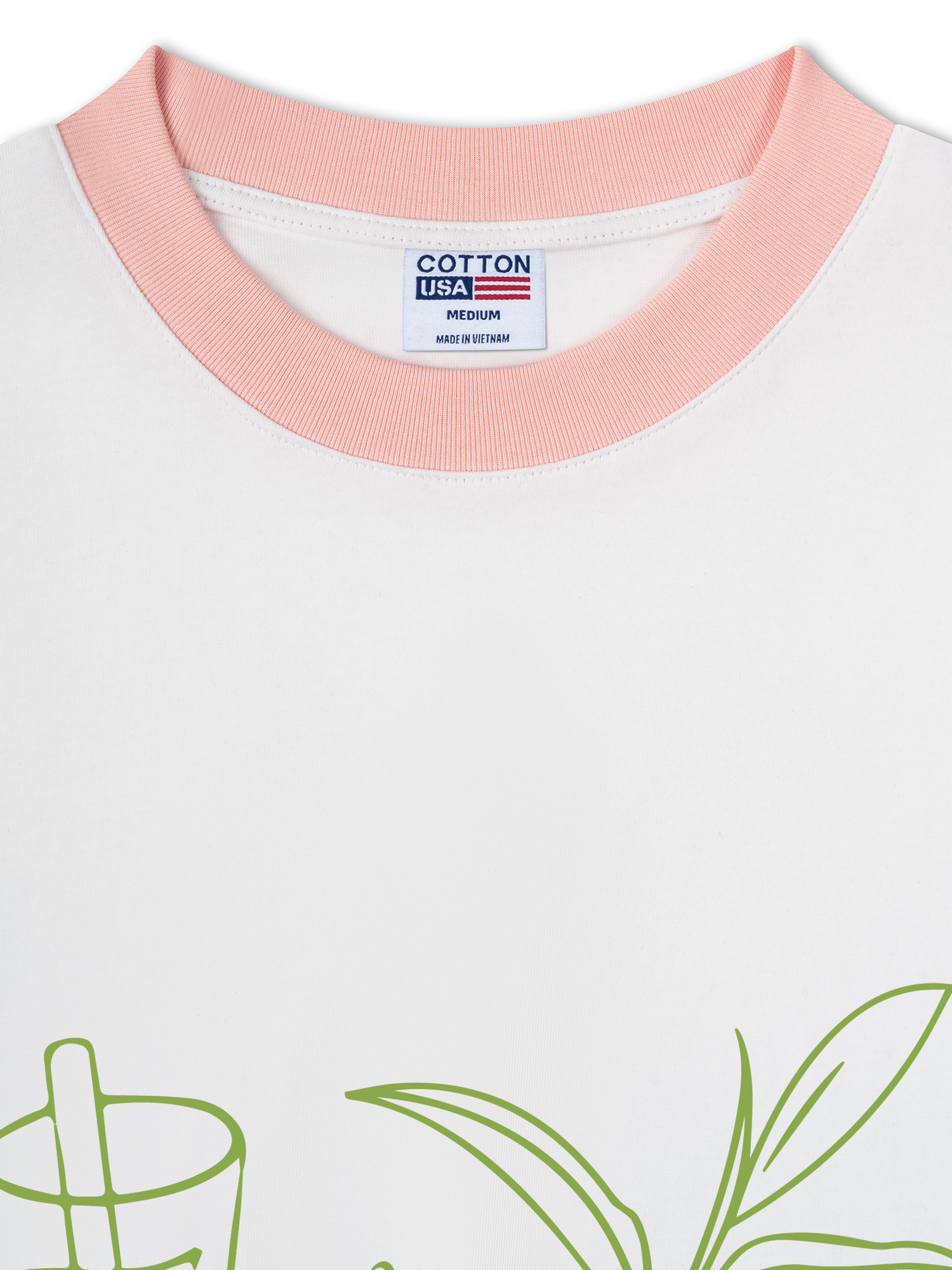 Áo Thun Ringer Relaxed Fit Matcha Club