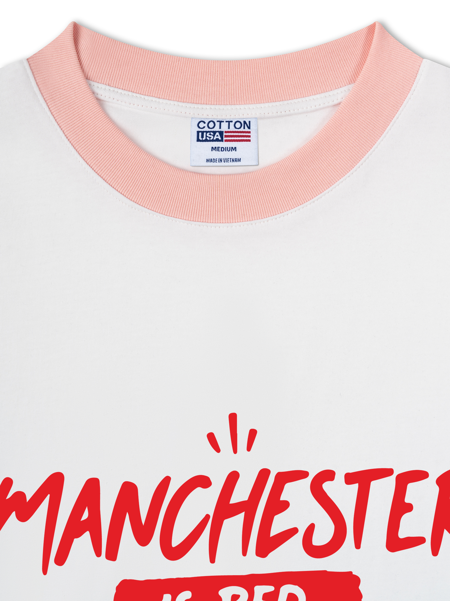 Áo Thun Ringer Relaxed Fit Manchester Is Red