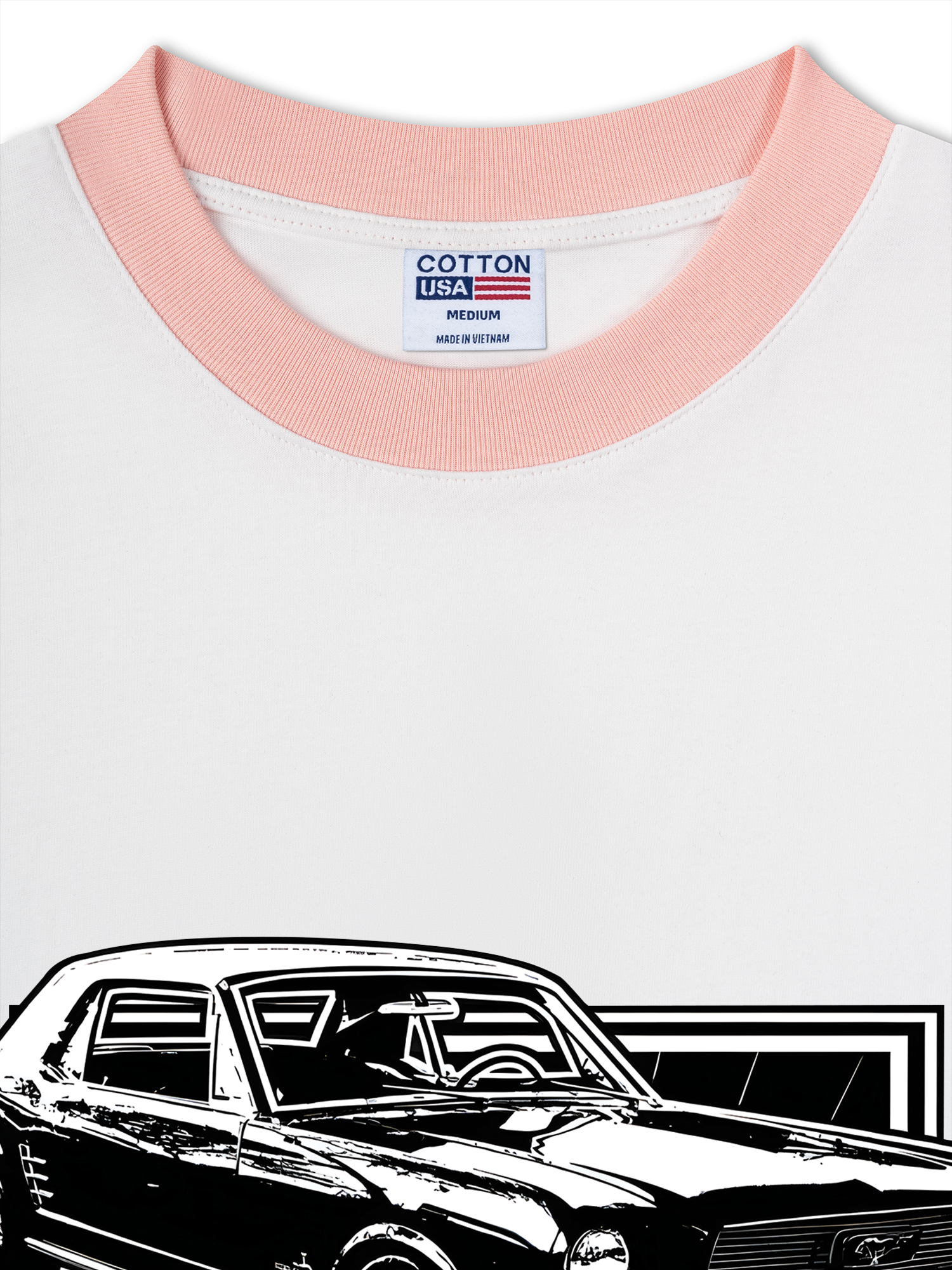 Áo Thun Ringer Relaxed Fit Mustang 66