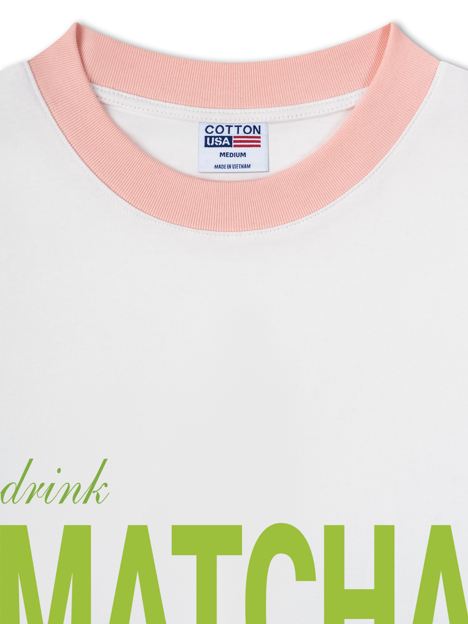 Áo Thun Ringer Relaxed Fit Drink Matcha