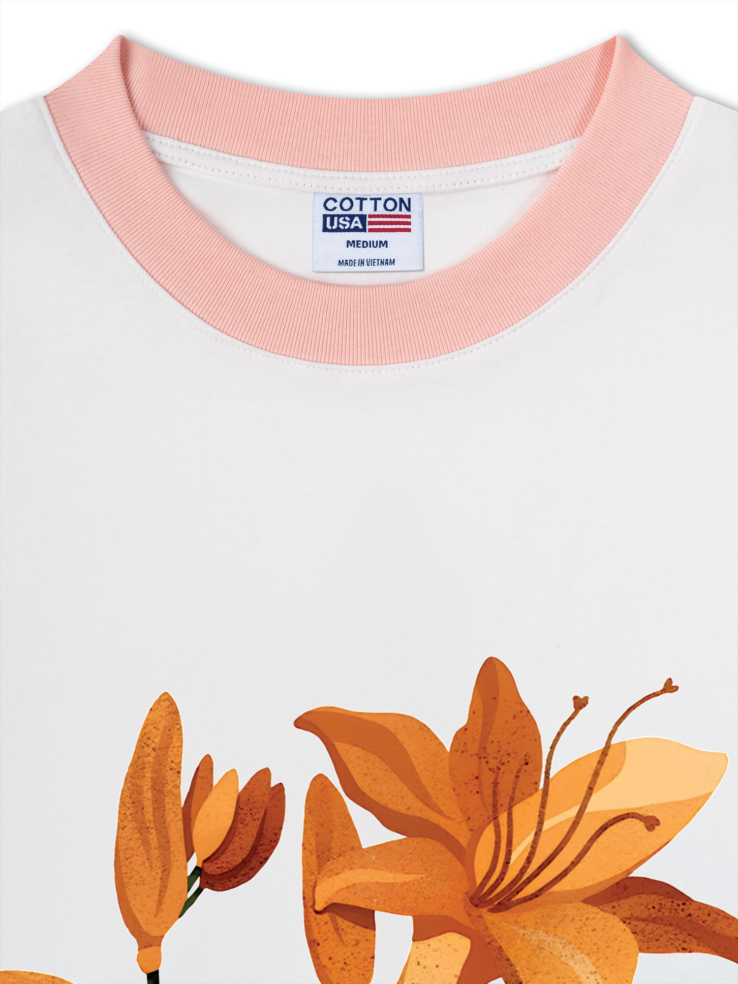 Áo Thun Ringer Relaxed Fit West coast indigo