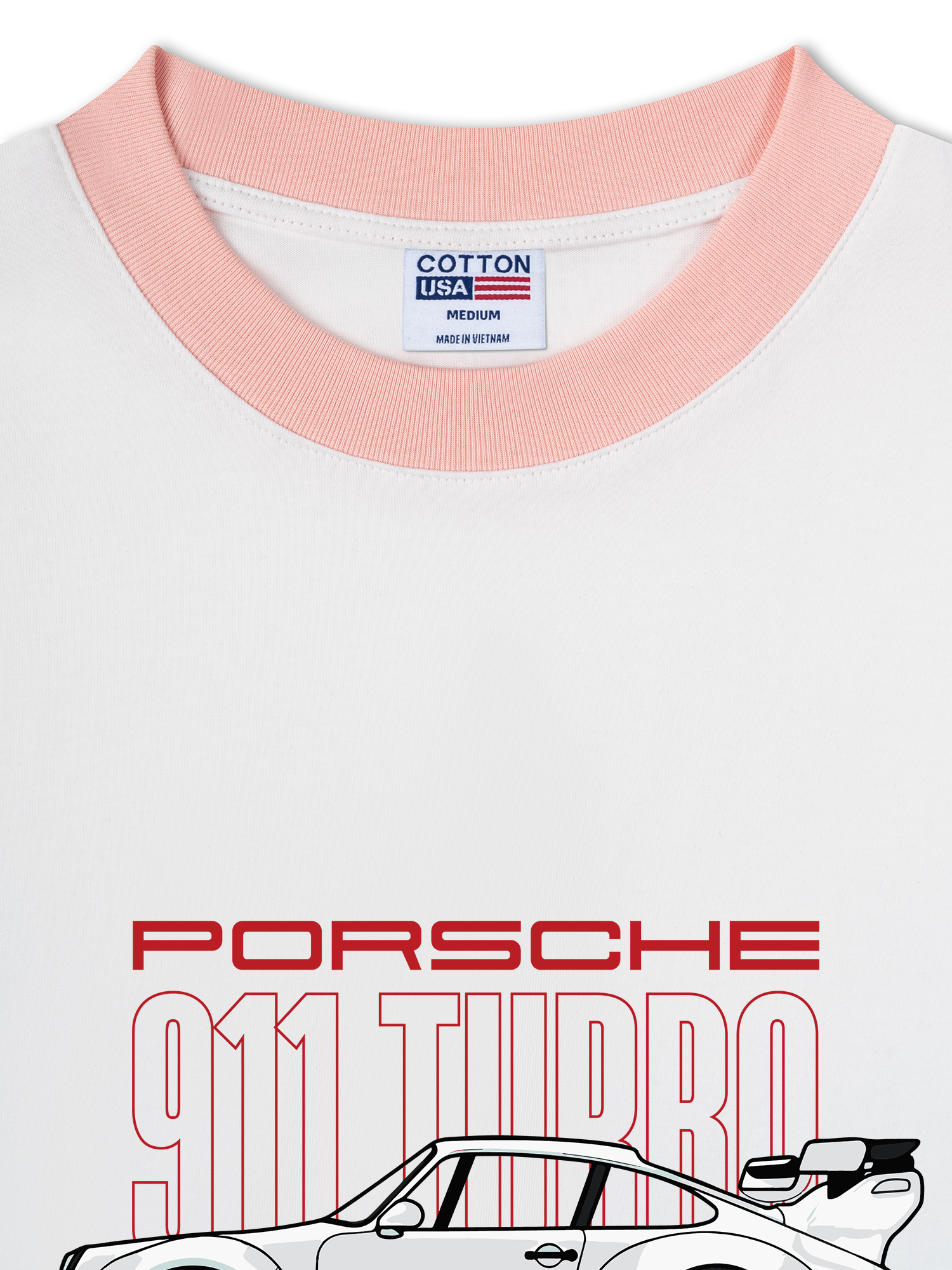 Áo Thun Ringer Relaxed Fit Porsche 911 Turbo