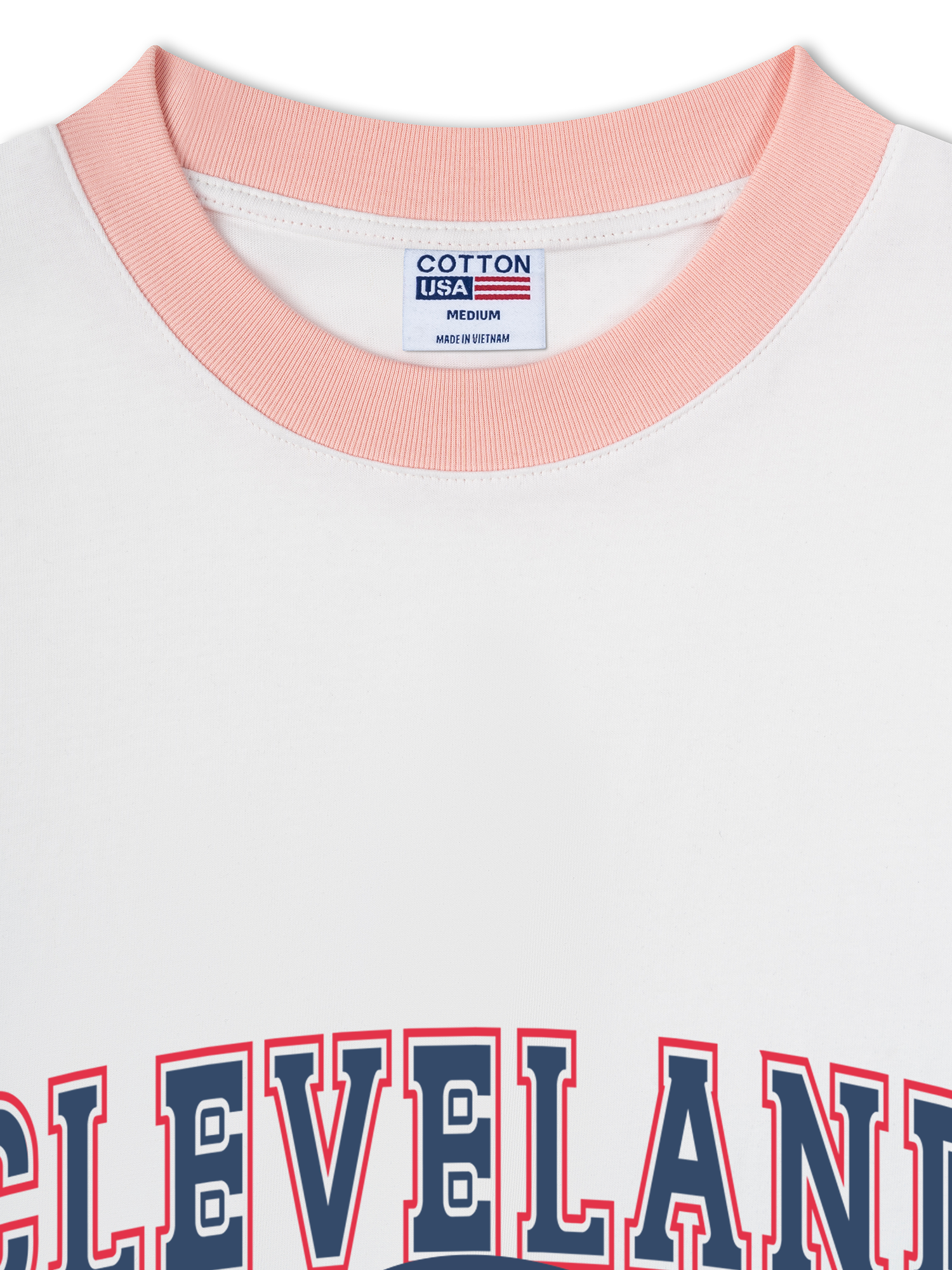 Áo Thun Ringer Relaxed Fit Baseball Cleveland