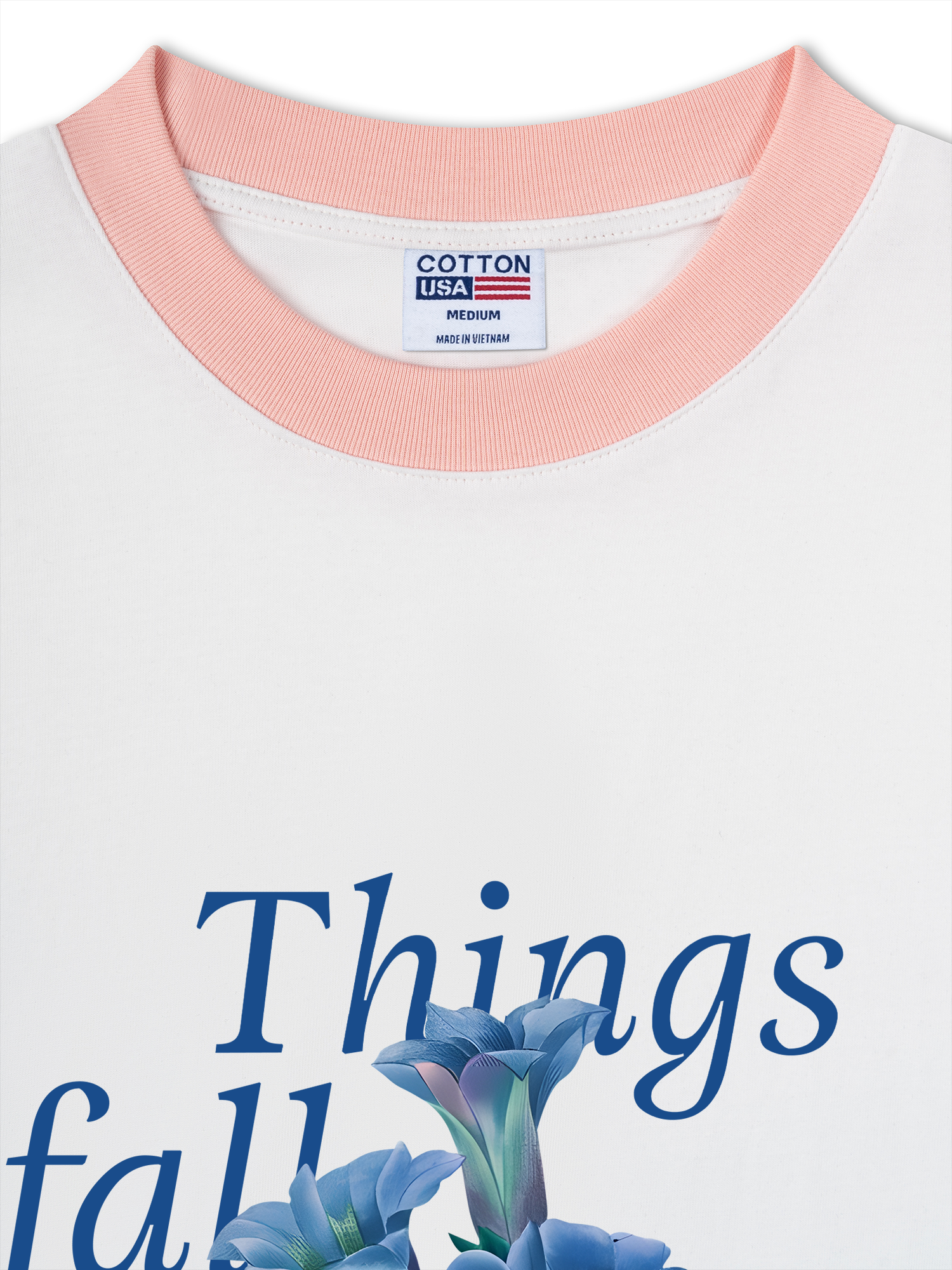 Áo Thun Ringer Relaxed Fit Floral Things Fall Apart