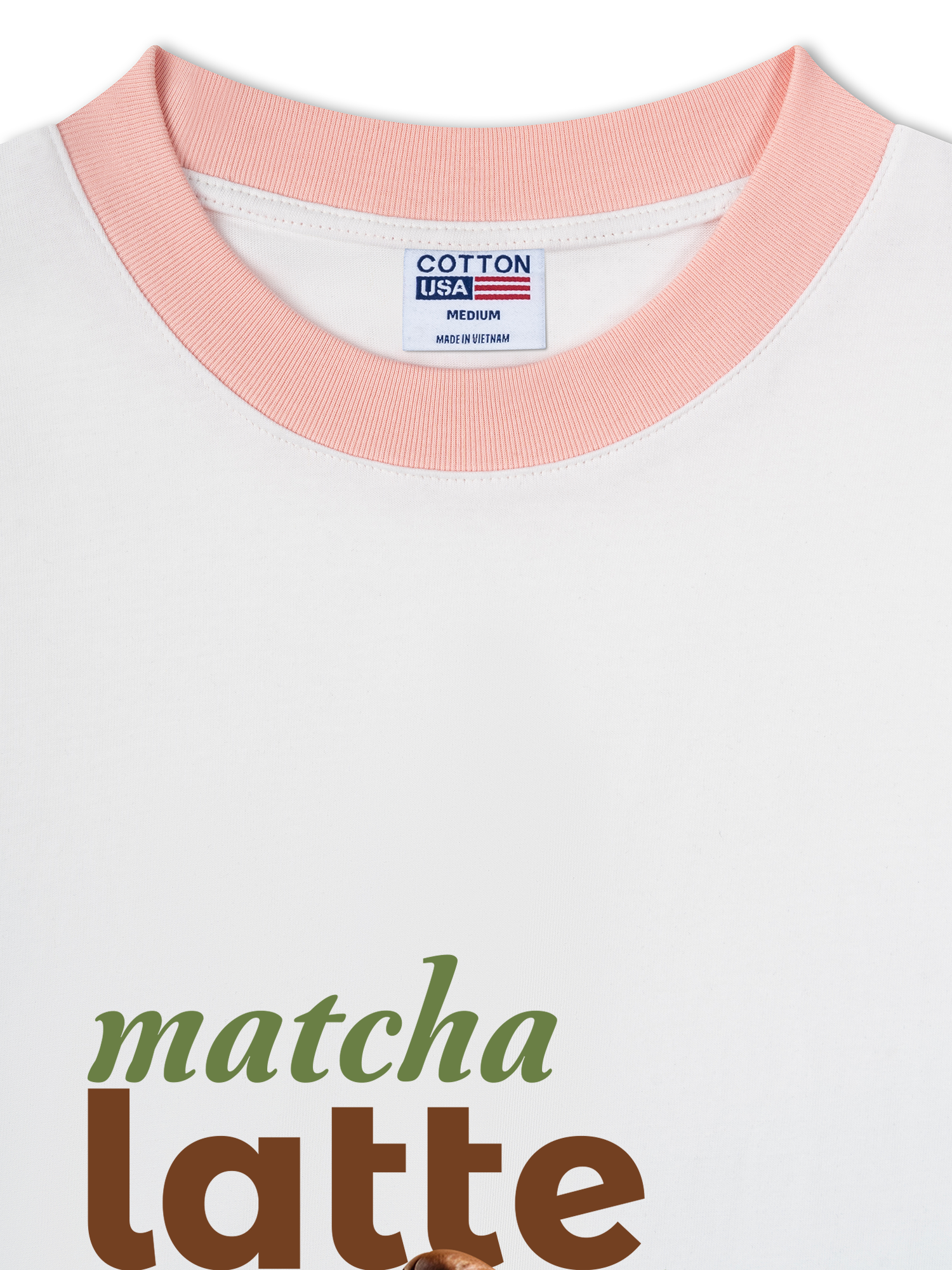 Áo Thun Ringer Relaxed Fit Matcha Latte