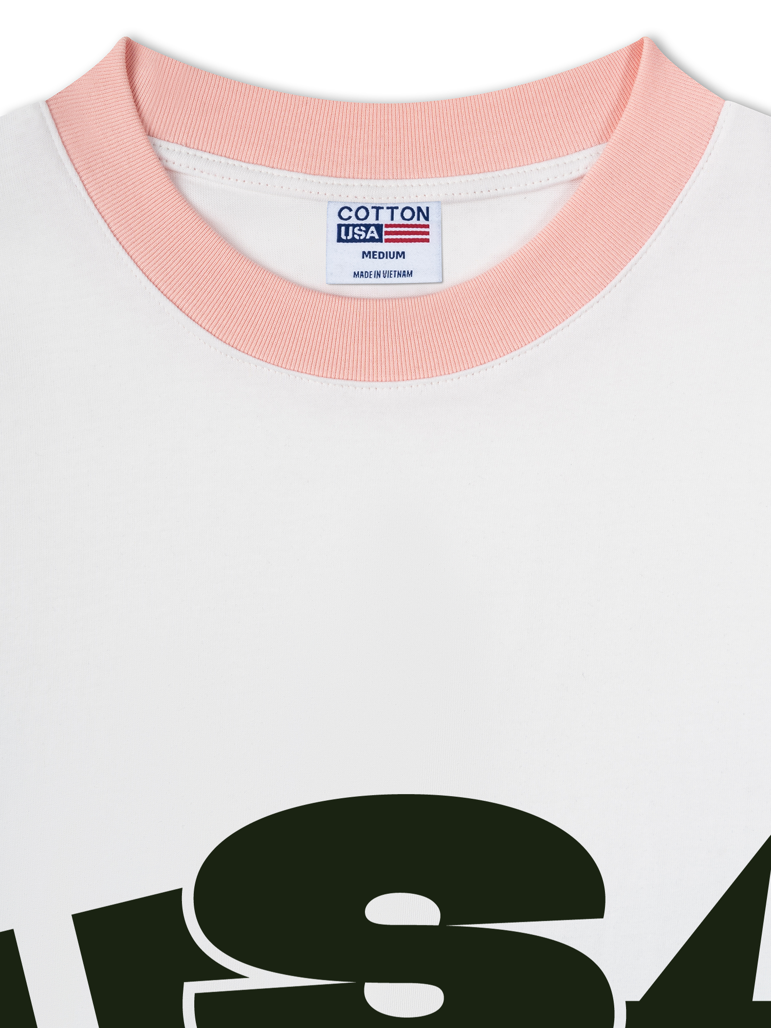 Áo Thun Ringer Relaxed Fit USA Hustle Non Stop