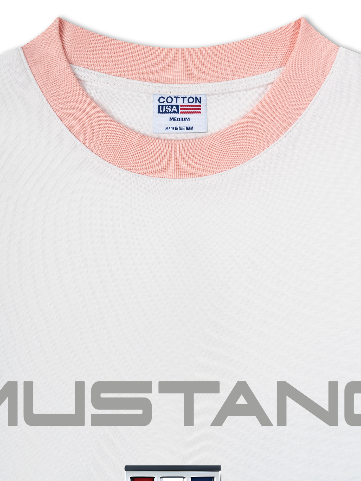 Áo Thun Ringer Relaxed Fit Mustang Silver Logo