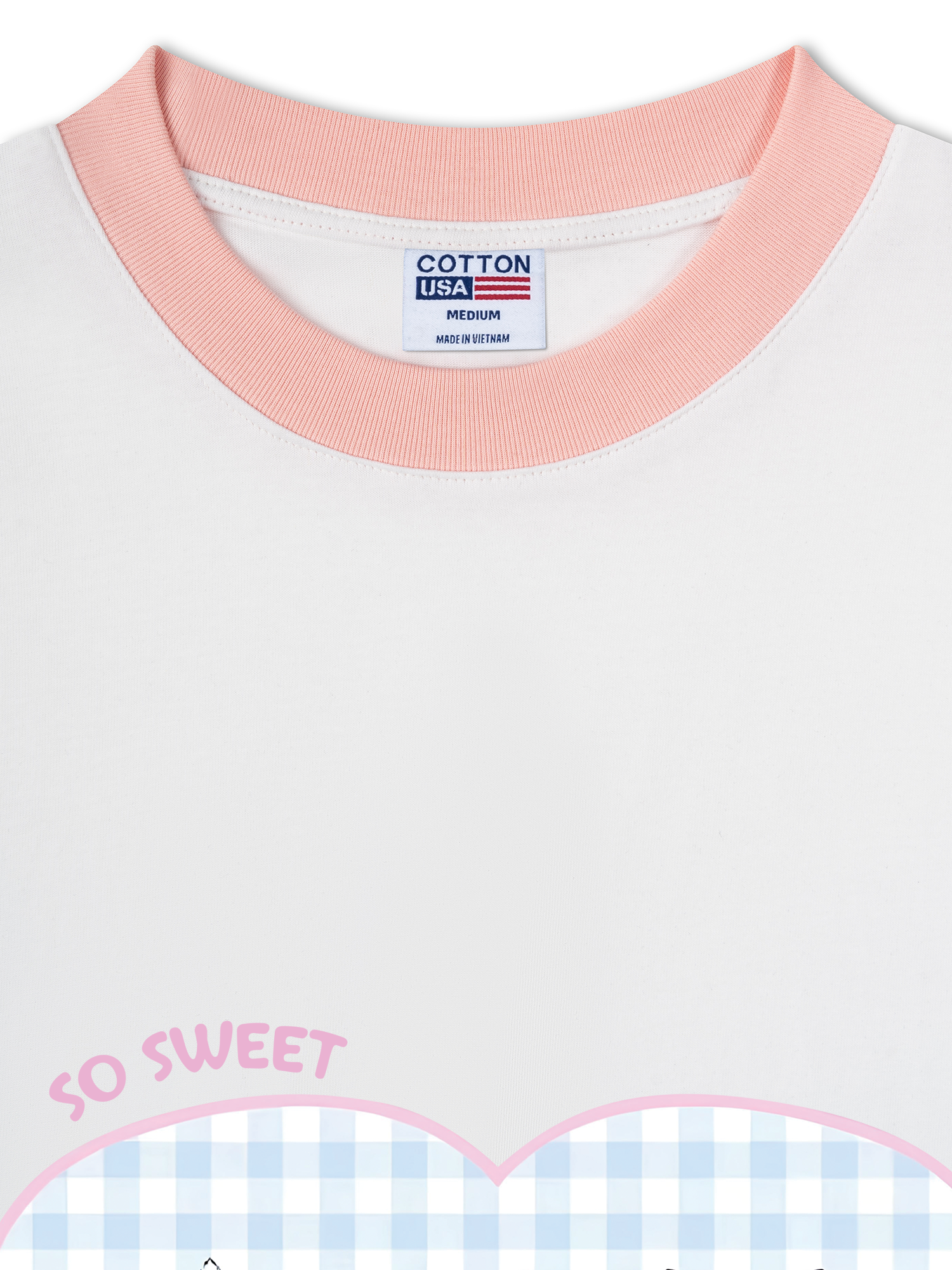 Áo Thun Ringer Relaxed Fit So Sweet Baby Cat