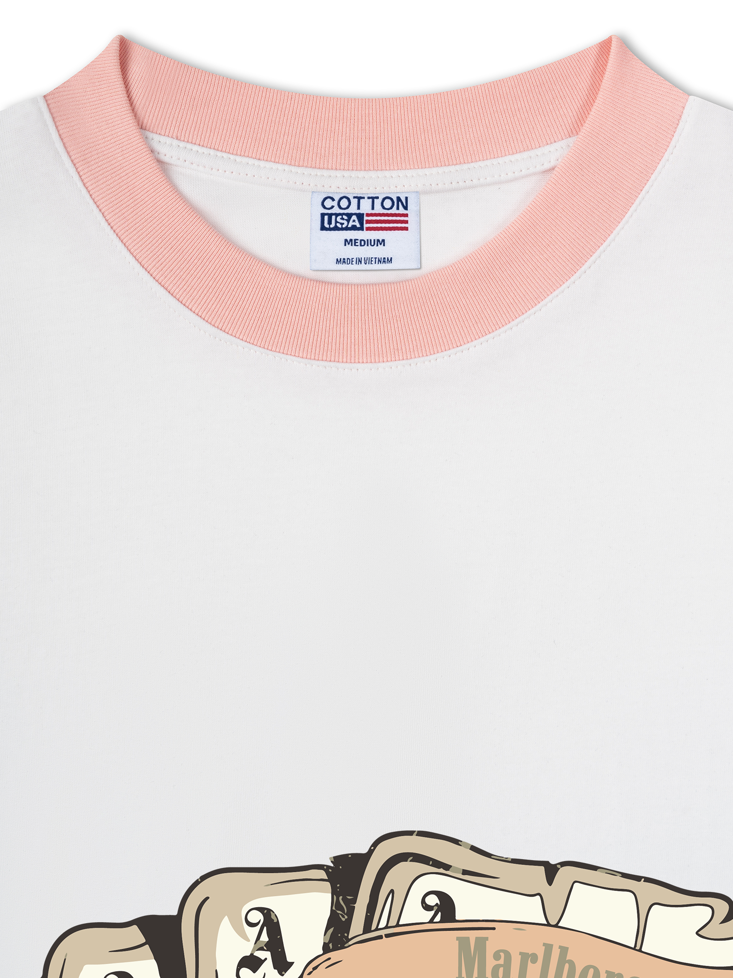 Áo Thun Ringer Relaxed Fit Marlboro Don_t Squat