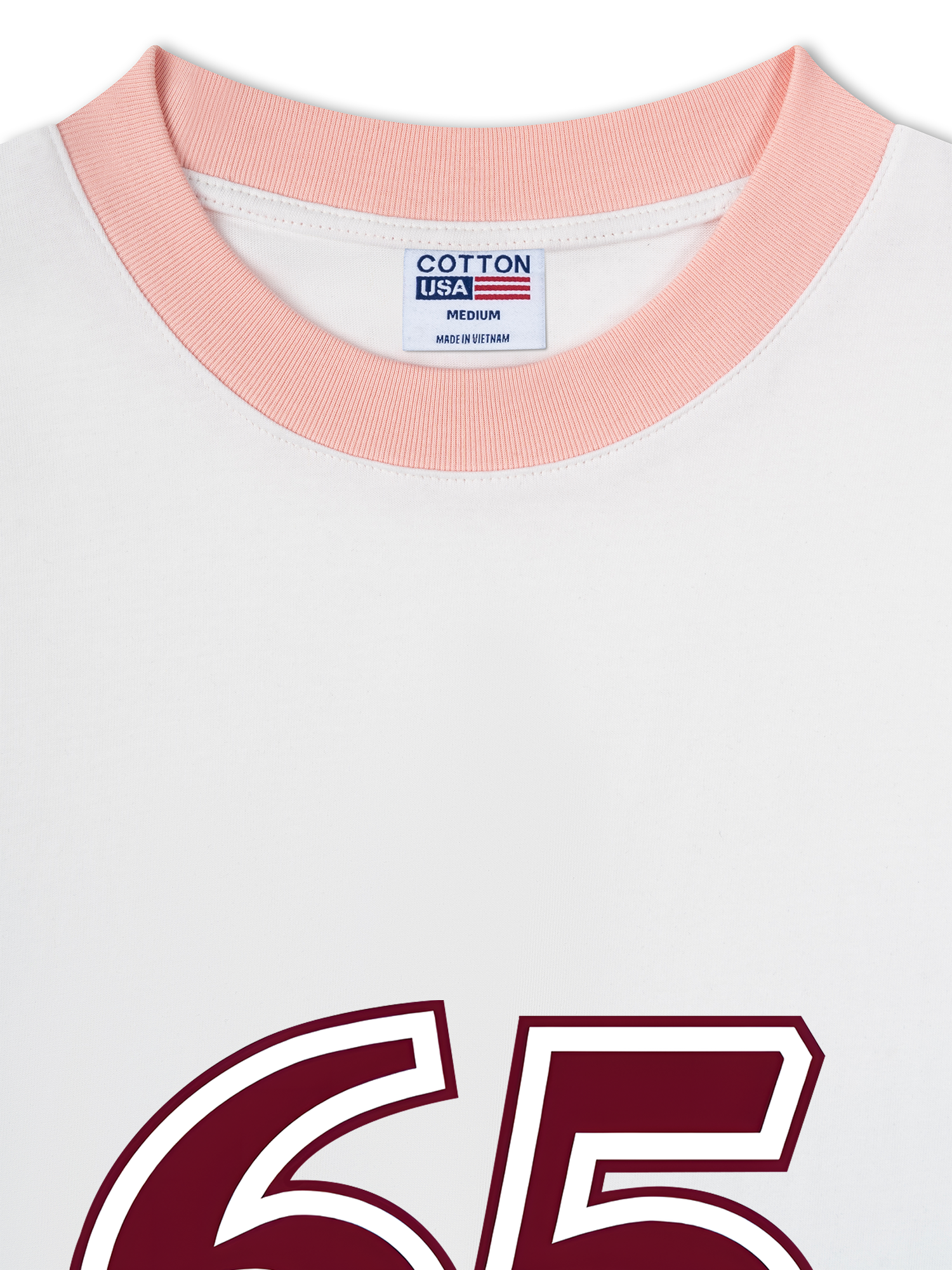 Áo Thun Ringer Relaxed Fit Mustang Red Version Retro