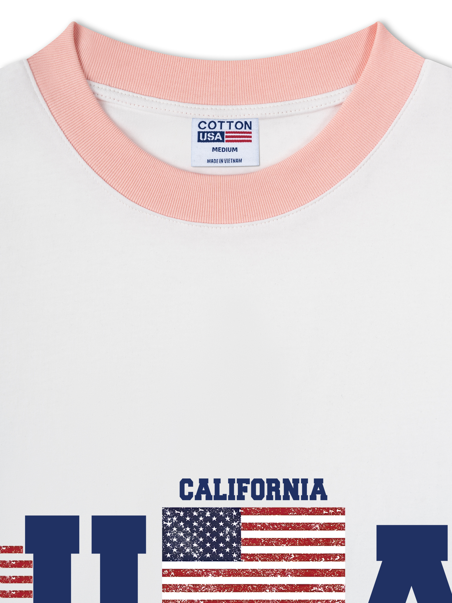 Áo Thun Ringer Relaxed Fit USA California
