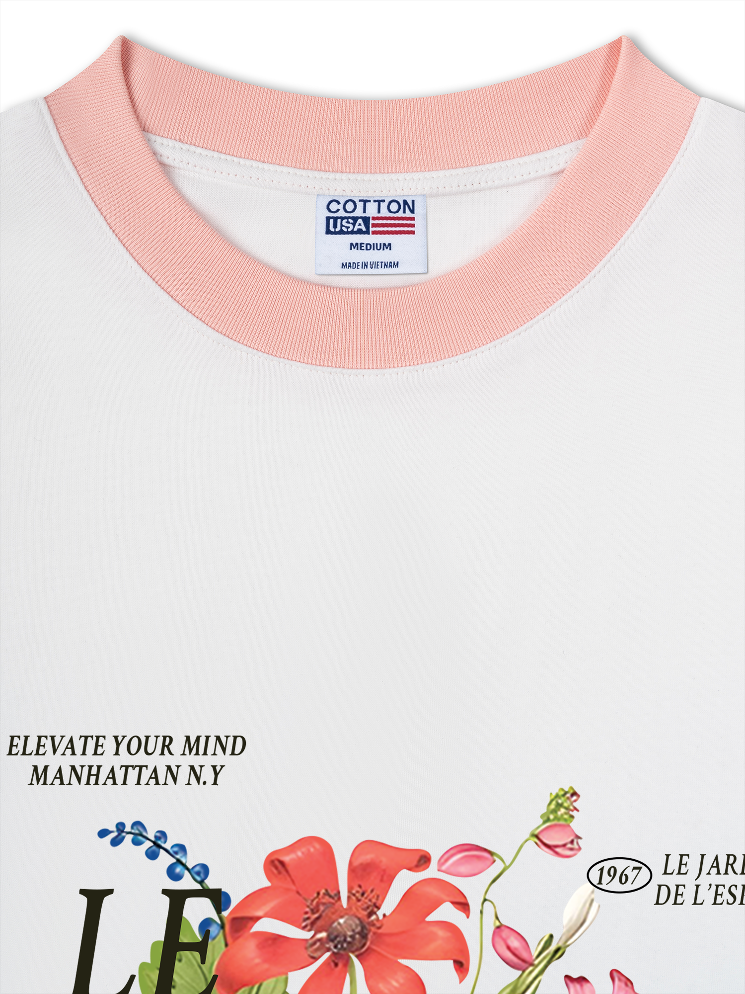 Áo Thun Ringer Relaxed Fit Floral Authentic