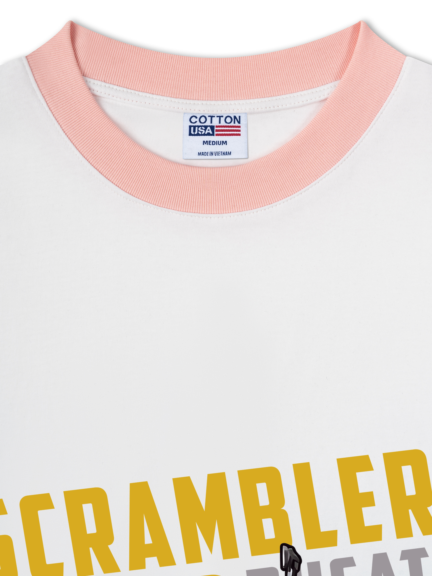 Áo Thun Ringer Relaxed Fit Scrambler 800 Ducati Yellow