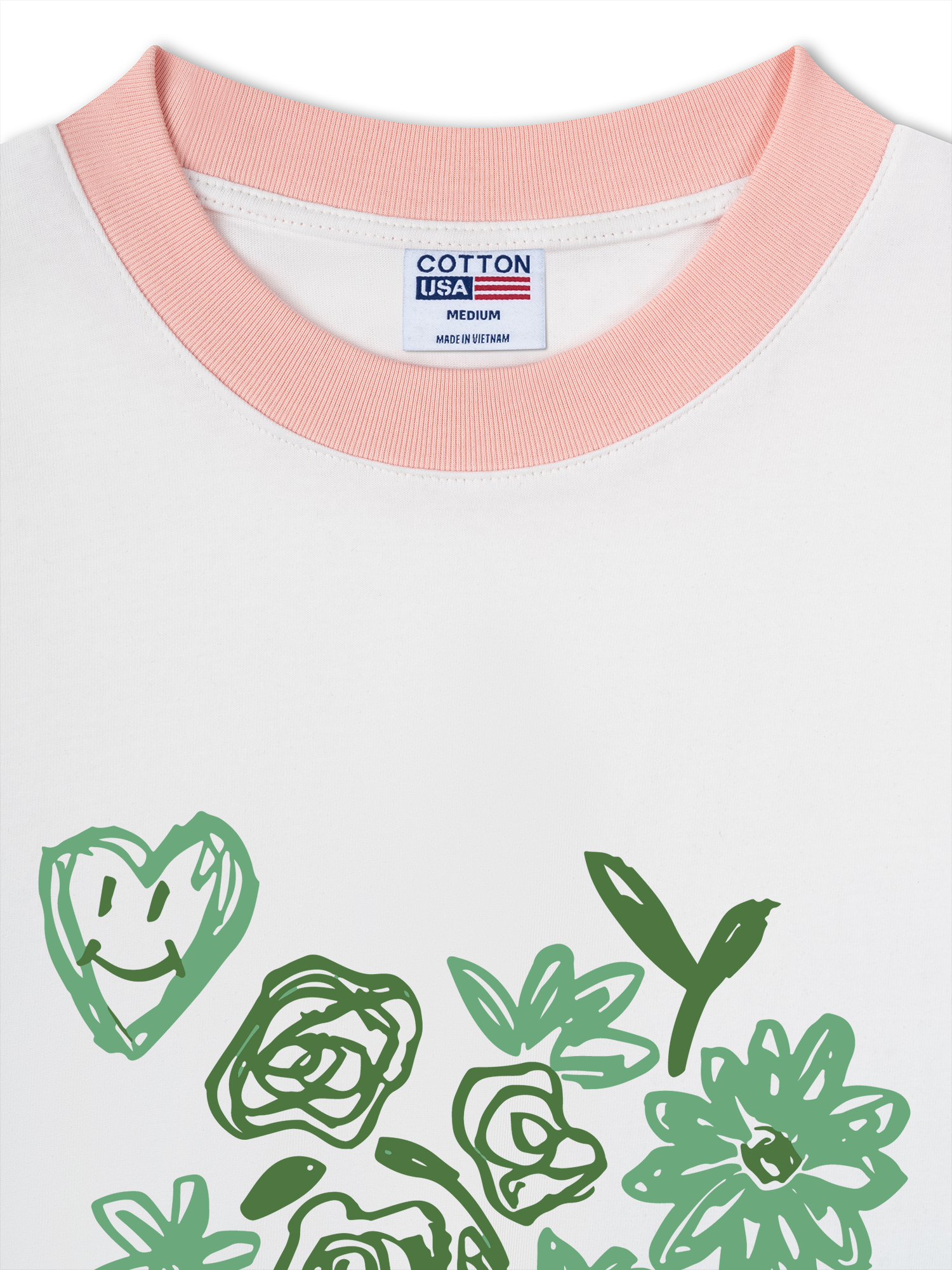 Áo Thun Ringer Relaxed Fit Floral Artiste Des Fleurs