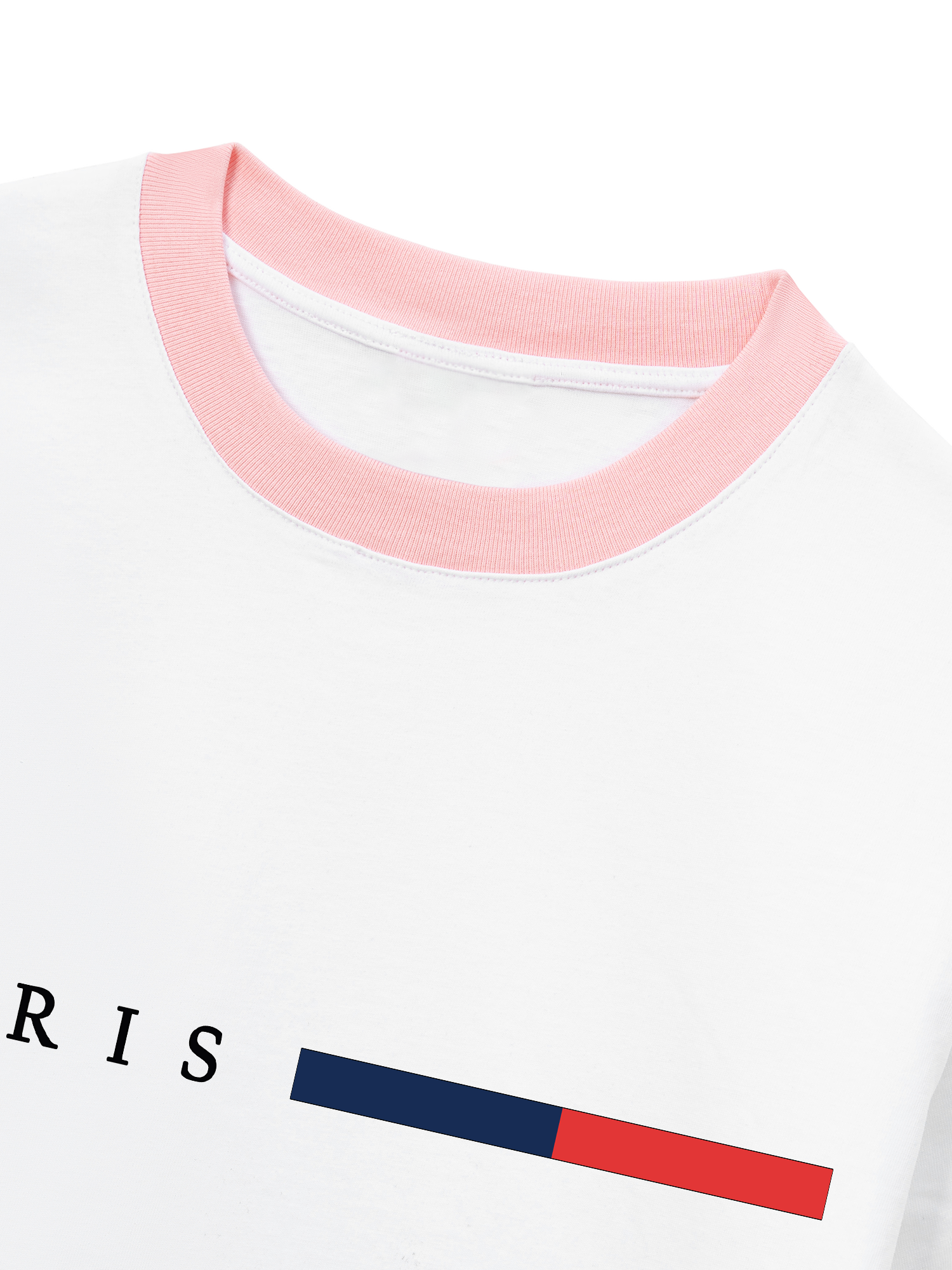 Áo Thun Ringer Relaxed Fit City Paris Basic Logo