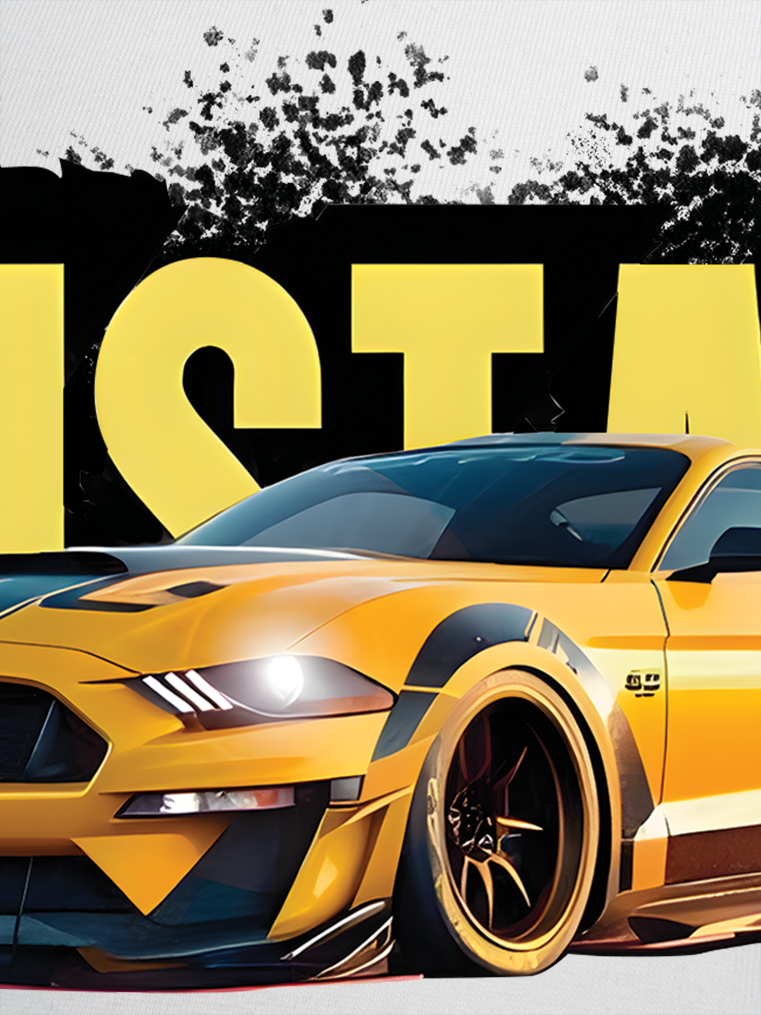 Áo Thun Ringer Relaxed Fit Mustang Yellow Version