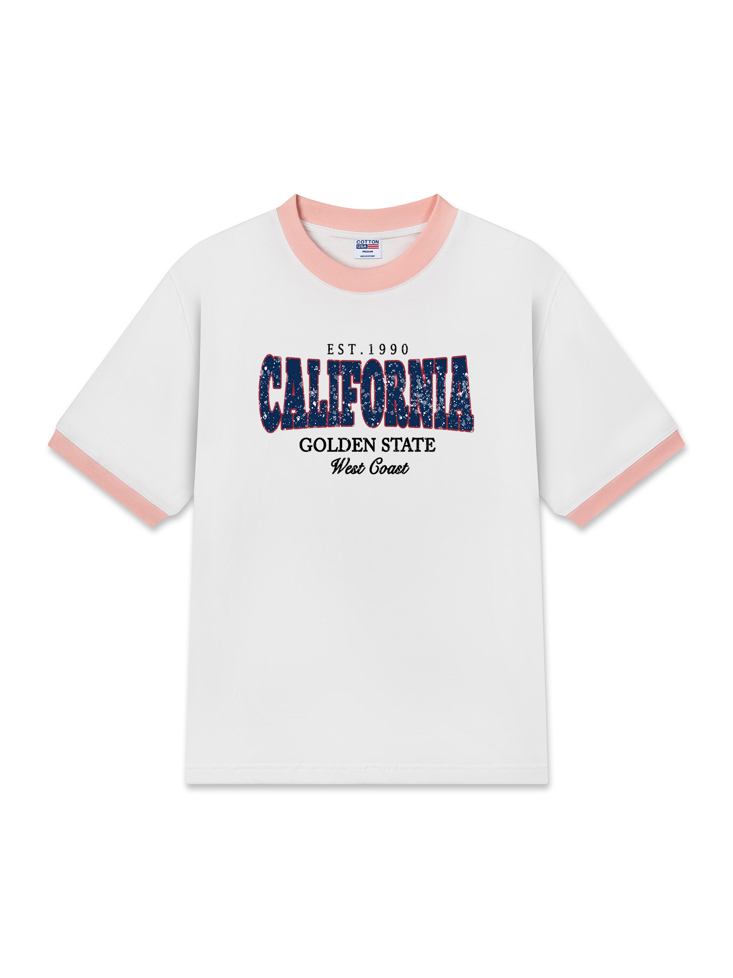 Áo Thun Ringer Relaxed Fit City California West Coast