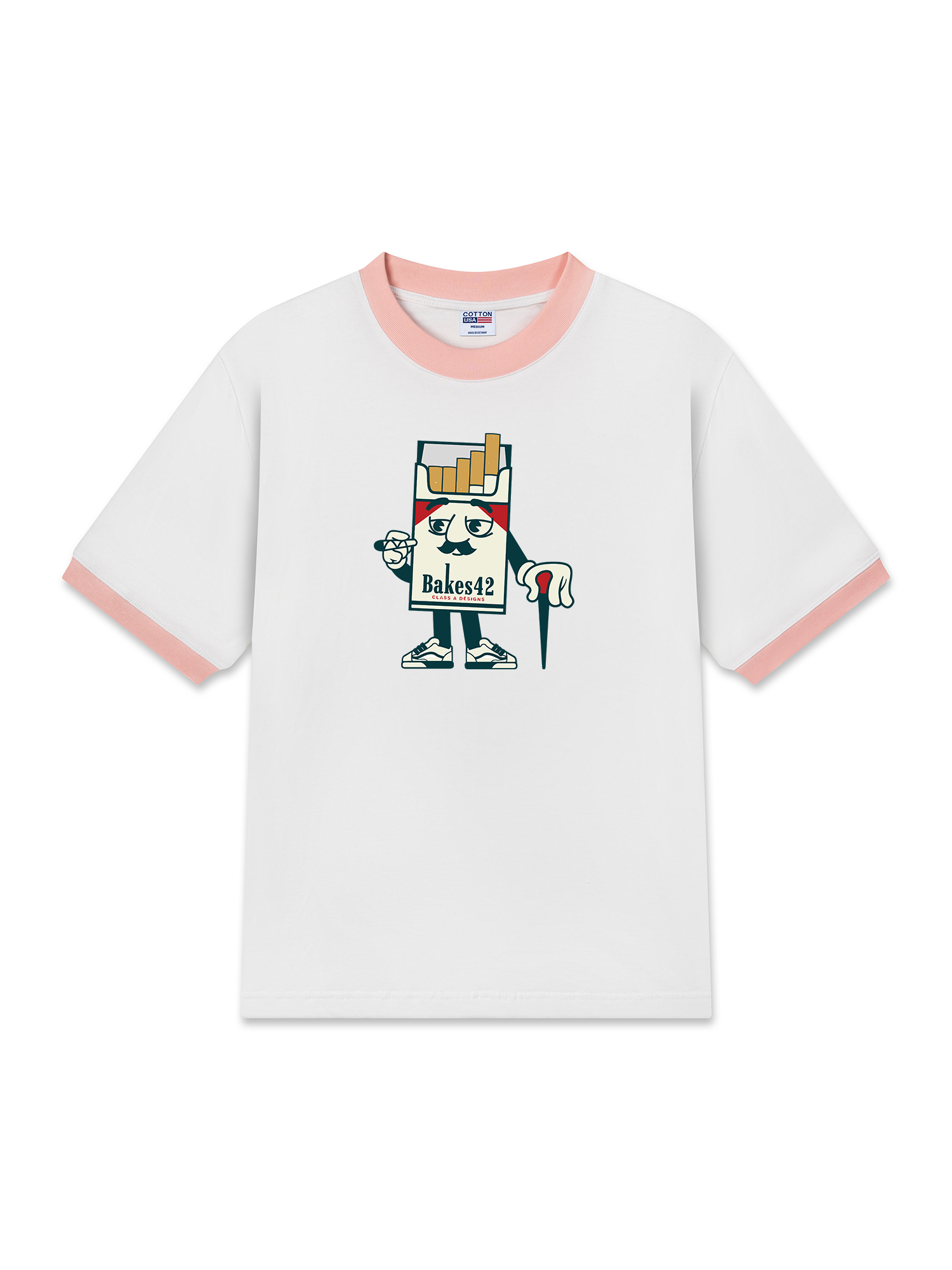 Áo Thun Ringer Relaxed Fit Marlboro Bakes 42 Mascot