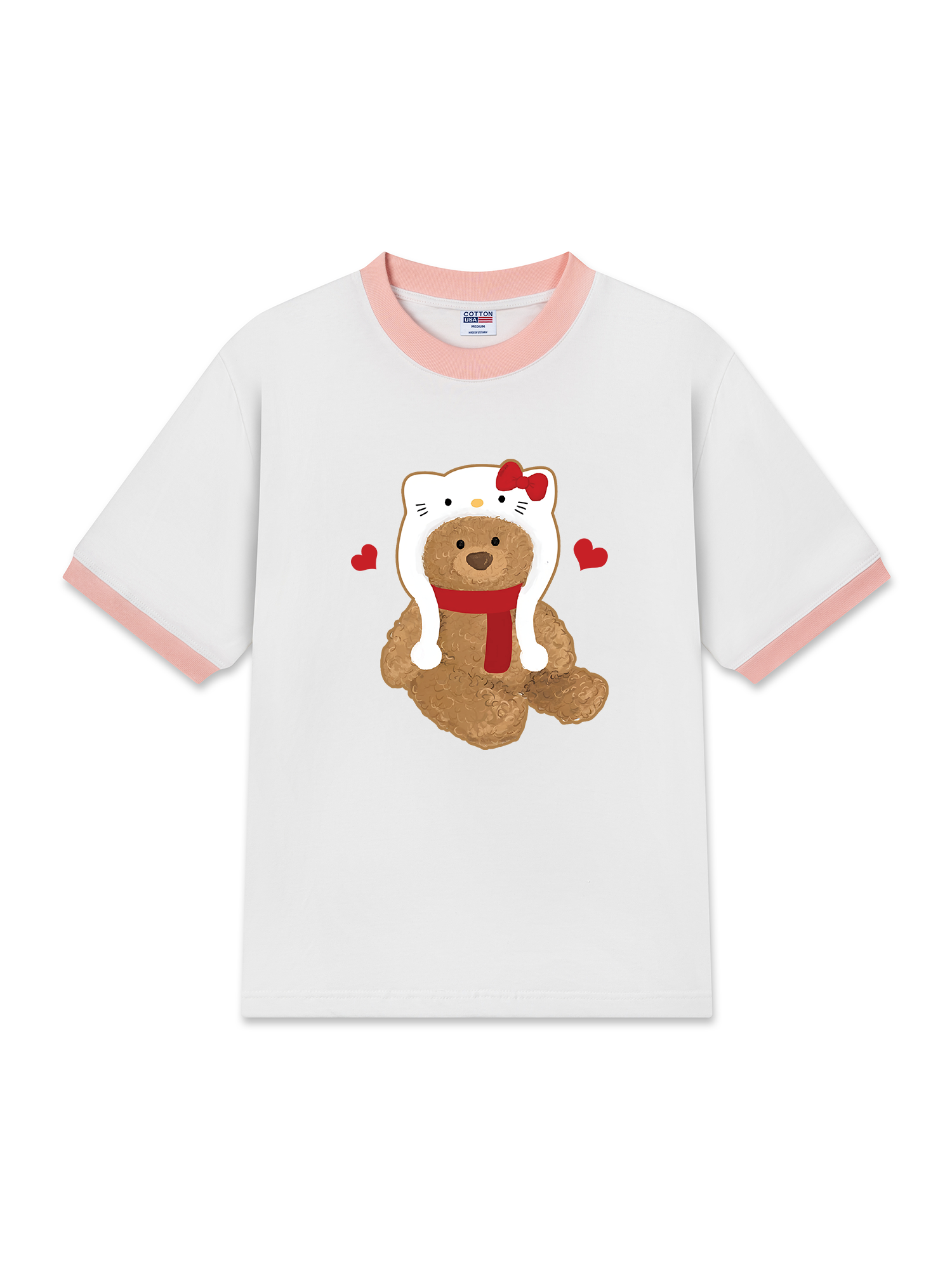 Áo Thun Ringer Relaxed Fit Sweetie Bear