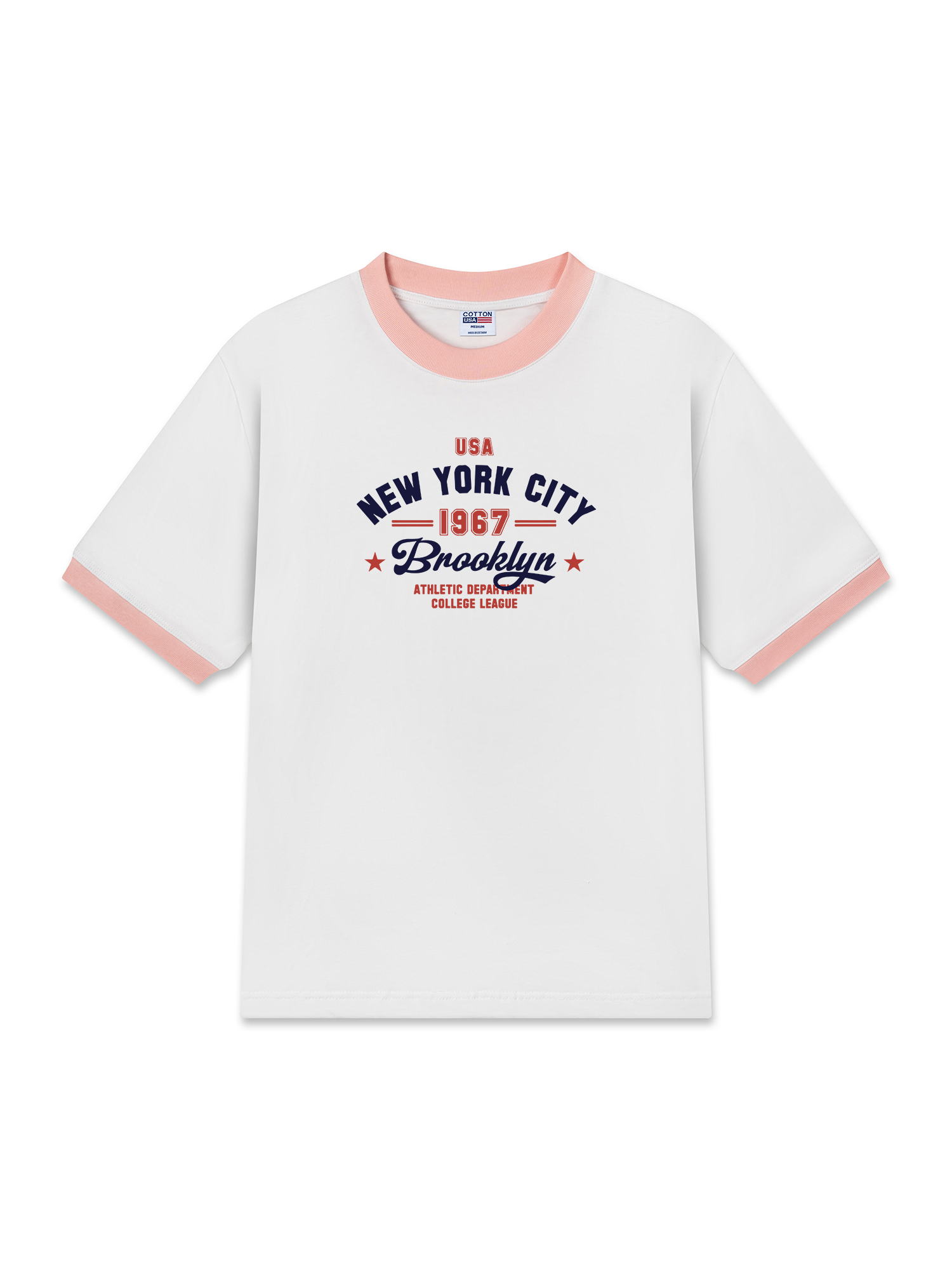 Áo Thun Ringer Relaxed Fit USA New York City