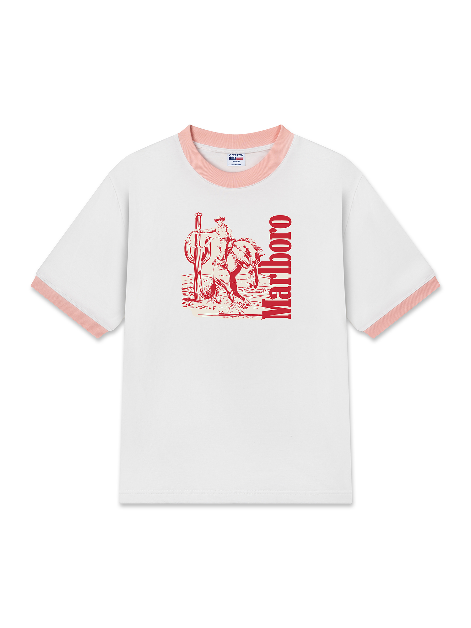 Áo Thun Ringer Relaxed Fit Marlboro High Noon