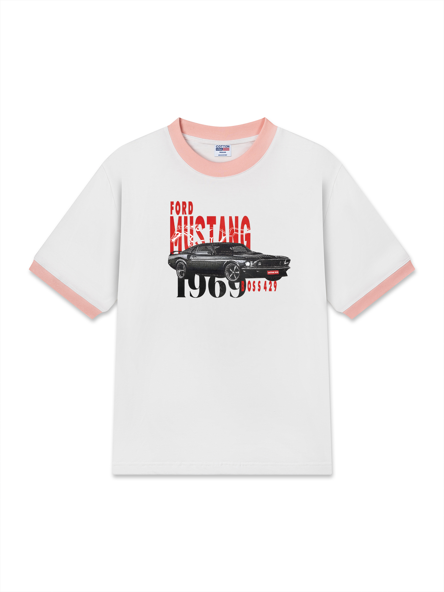 Áo Thun Ringer Relaxed Fit Mustang Boss 429