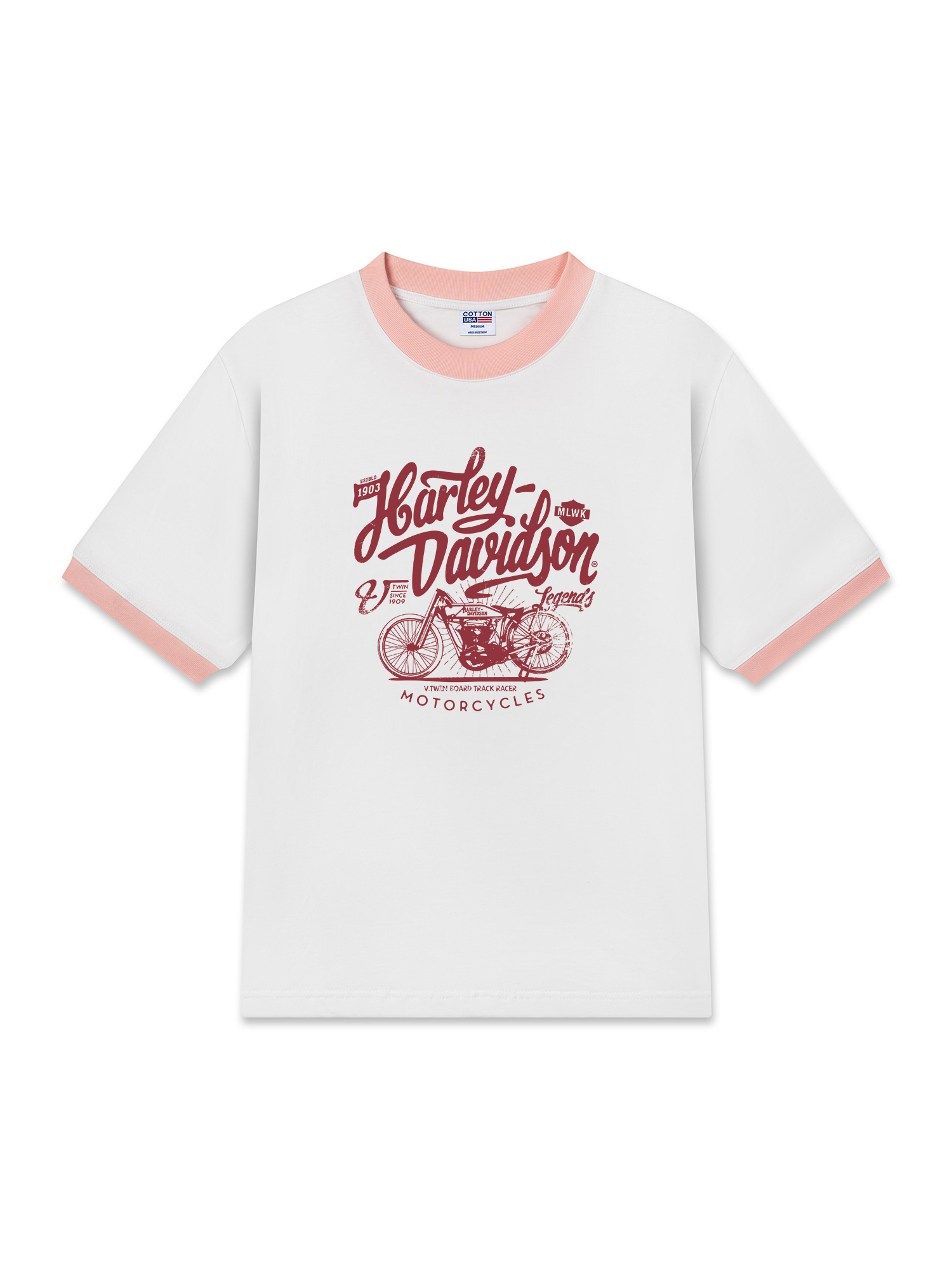 Áo Thun Ringer Relaxed Fit  Ride the Legend