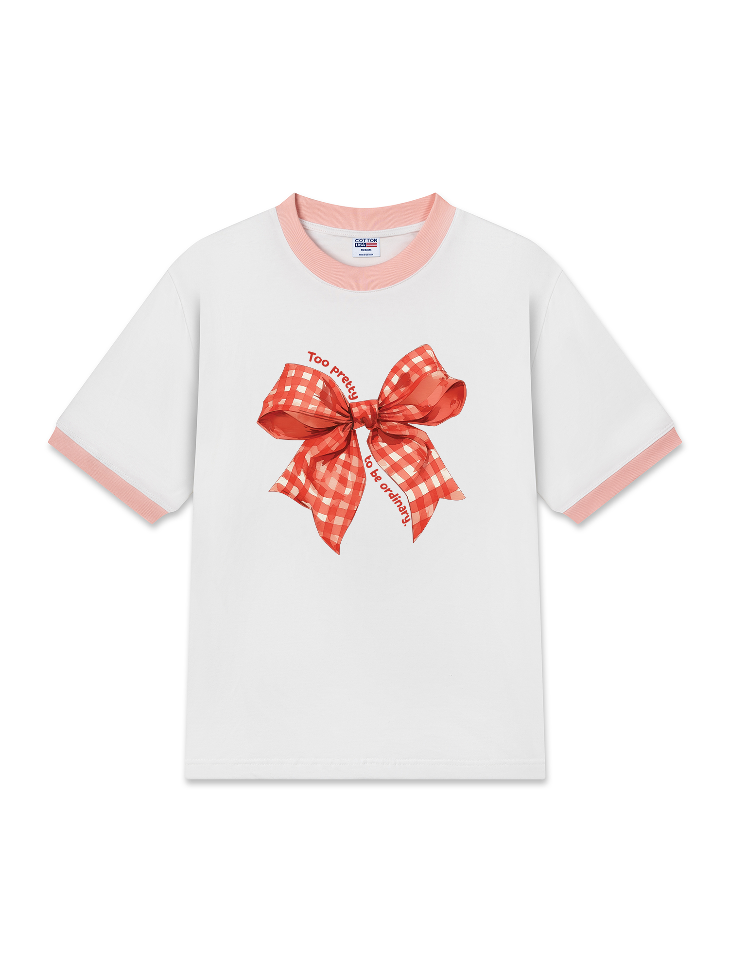 Áo Thun Ringer Relaxed Fit Too Pretty