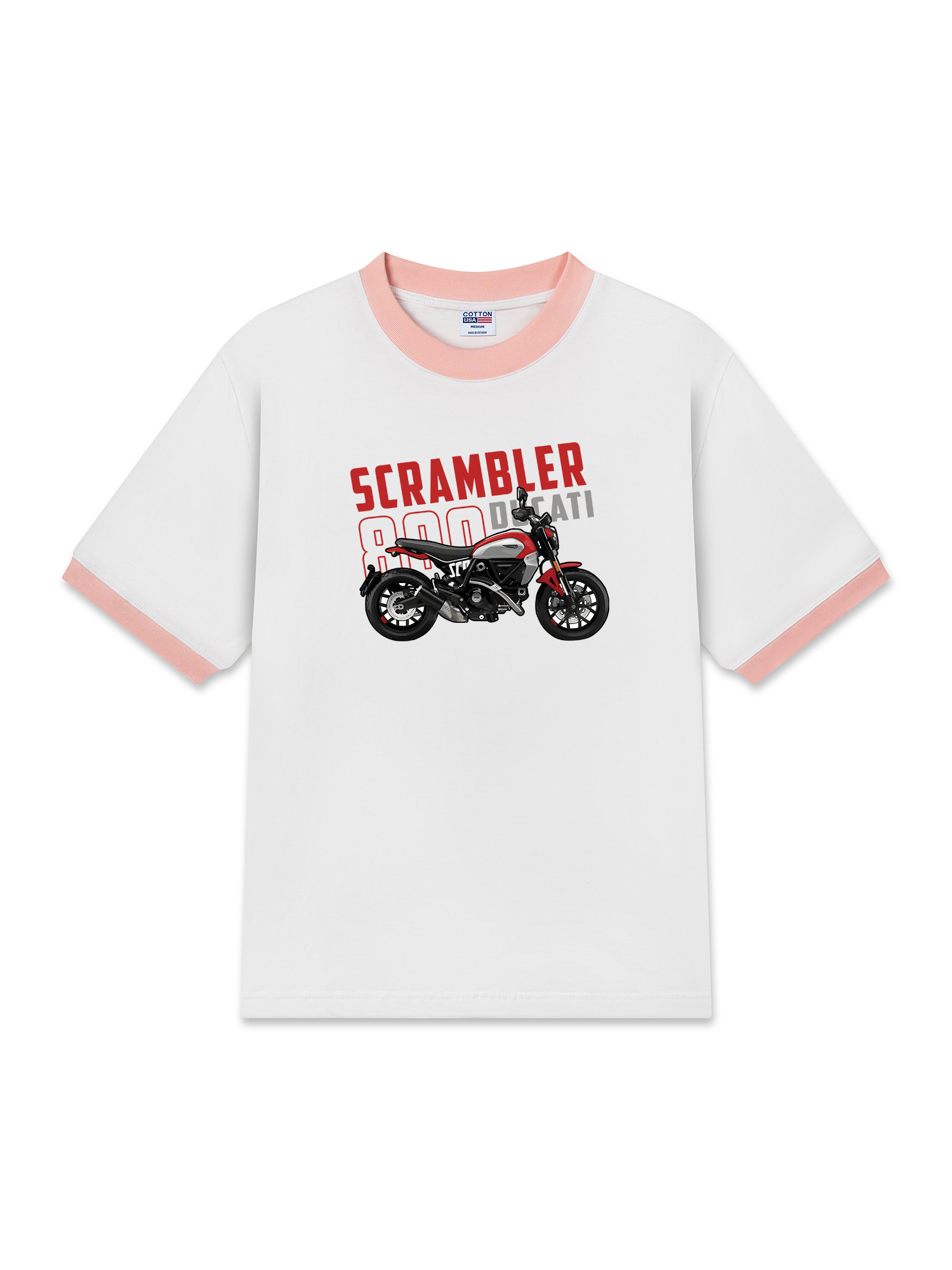 Áo Thun Ringer Relaxed Fit Scrambler 800 ducati
