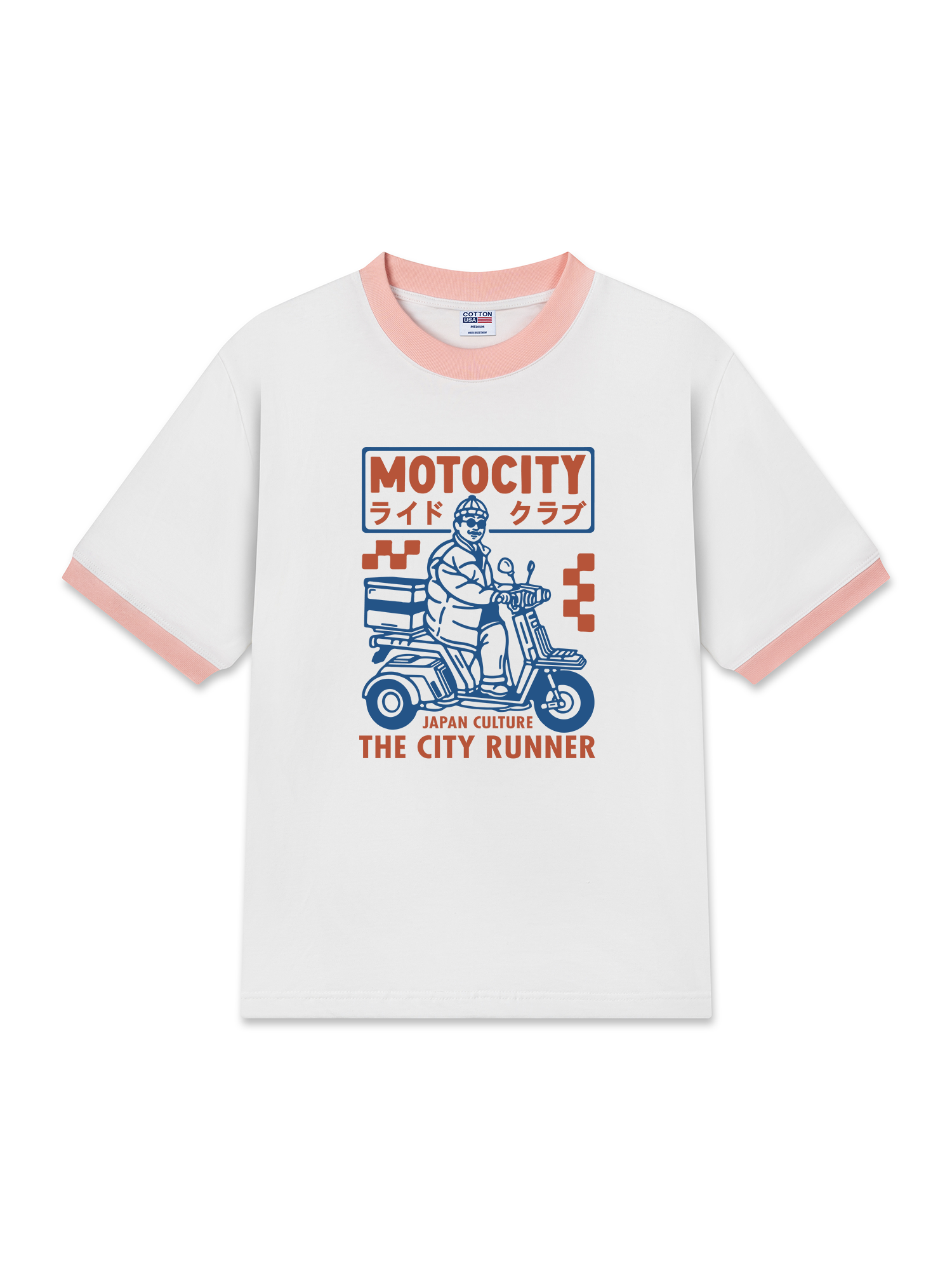 Áo Thun Ringer Relaxed Fit MOTOCITY