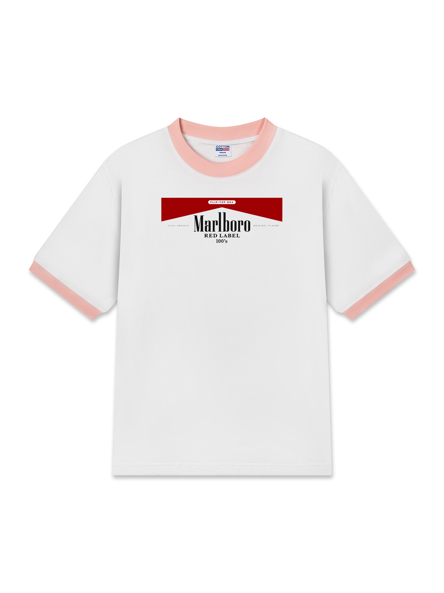 Áo Thun Ringer Relaxed Fit Marlboro Flip Top Box