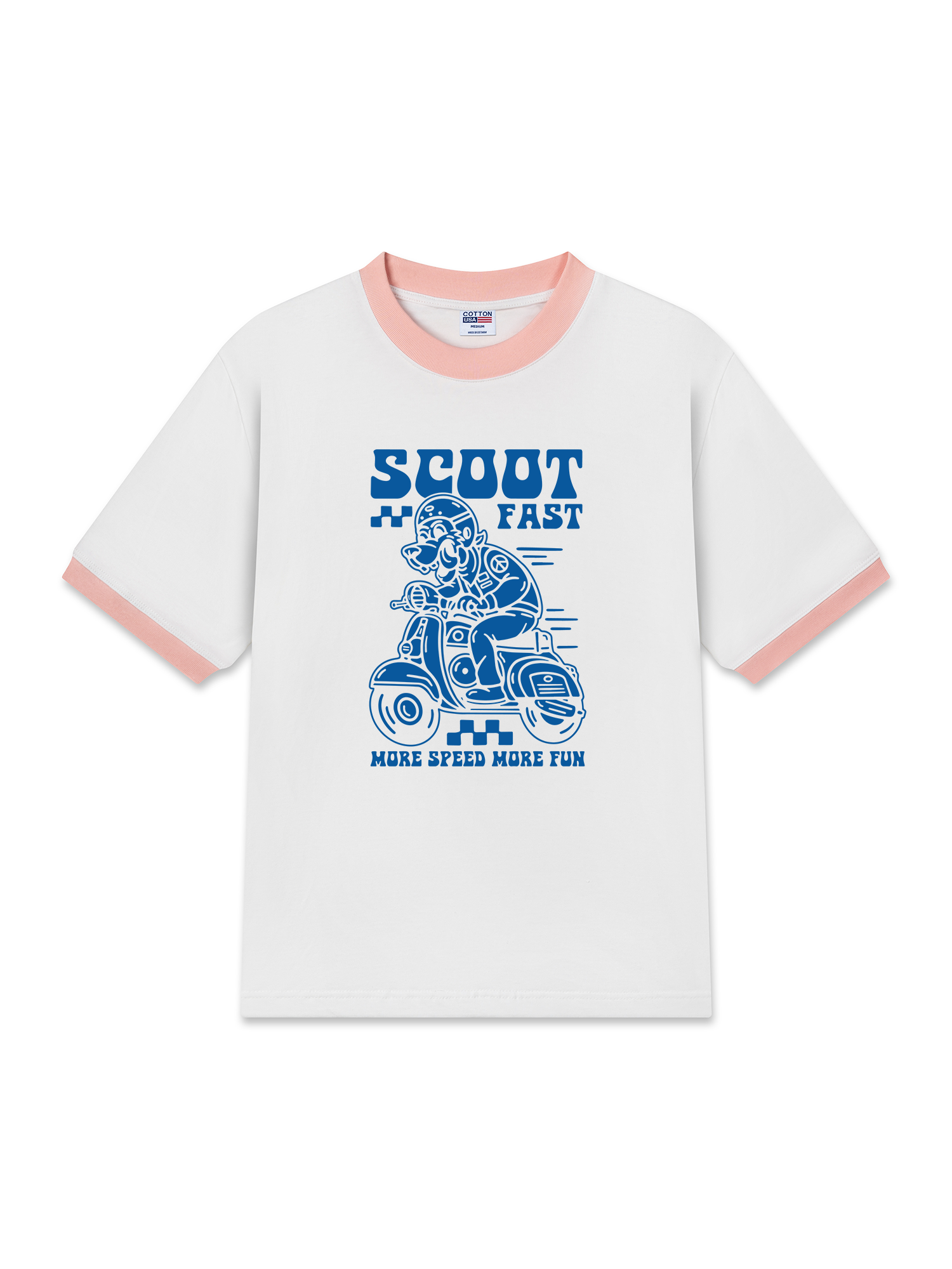 Áo Thun Ringer Relaxed Fit Scoot fast