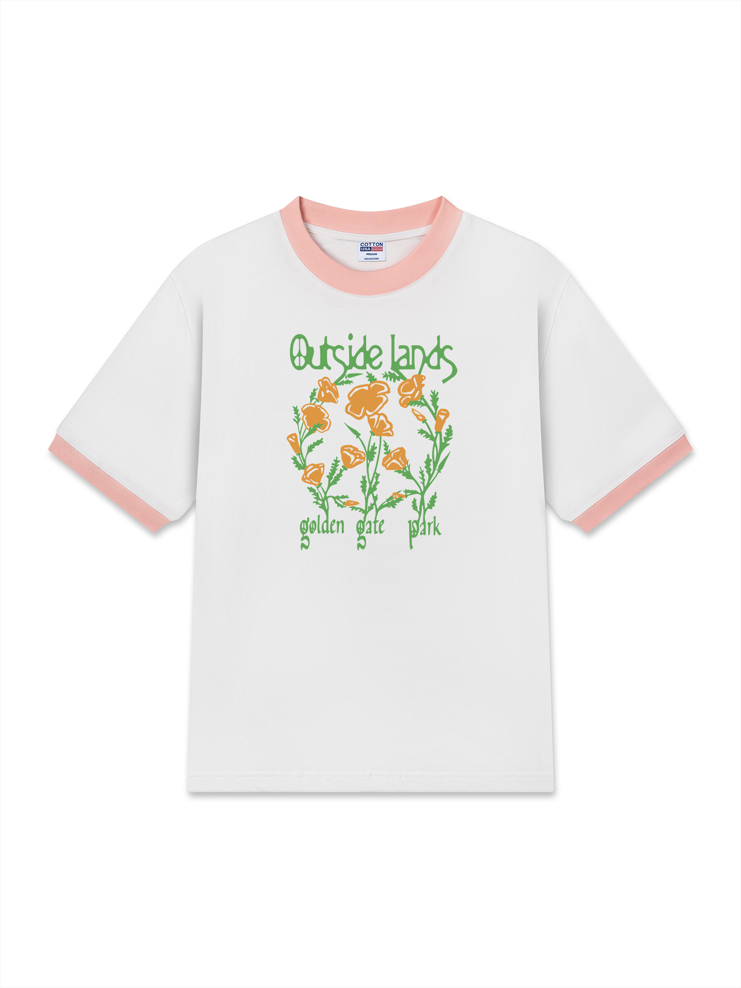 Áo Thun Ringer Relaxed Fit Floral Outside Lands