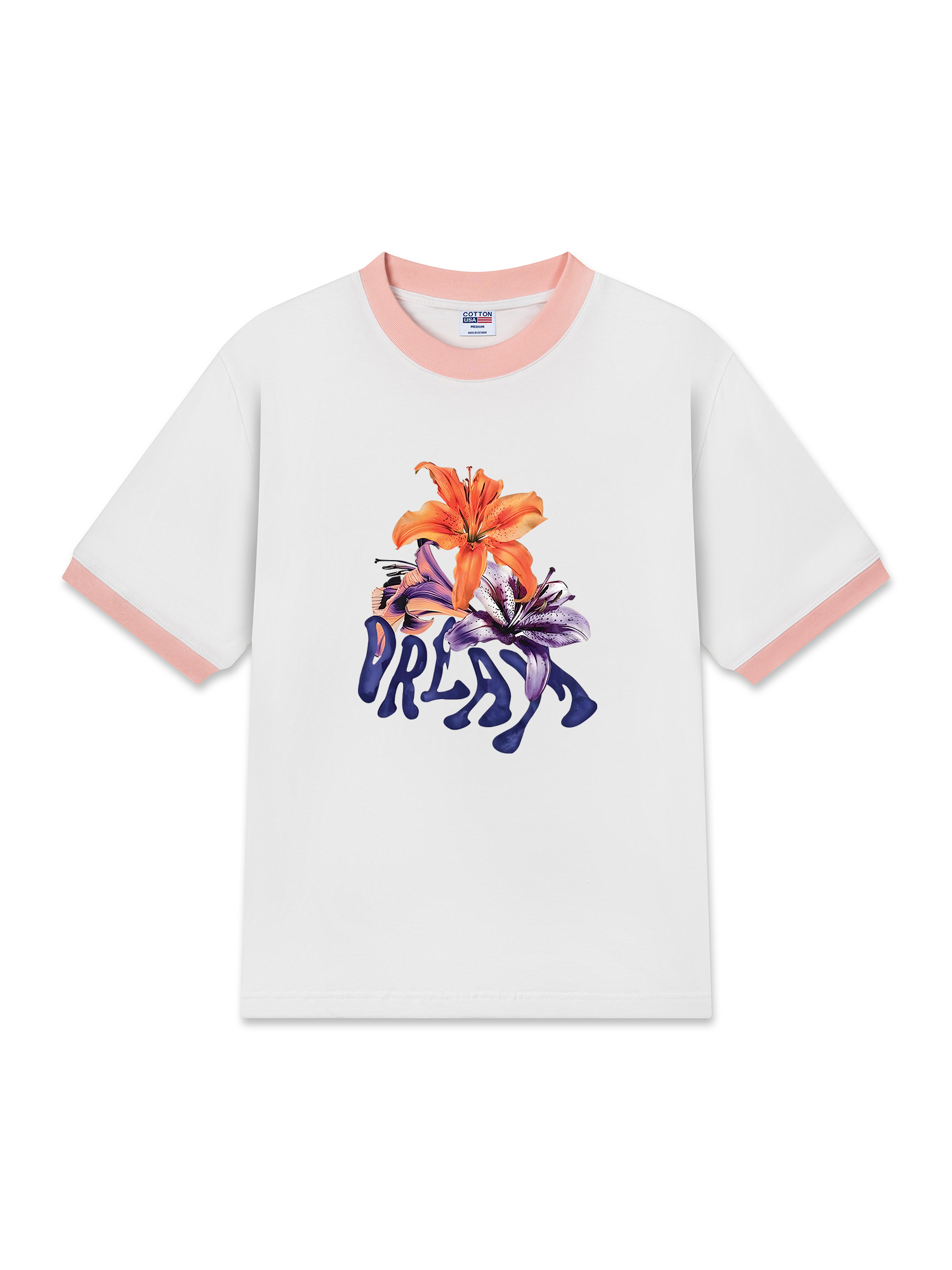 Áo Thun Ringer Relaxed Fit Floral Dream