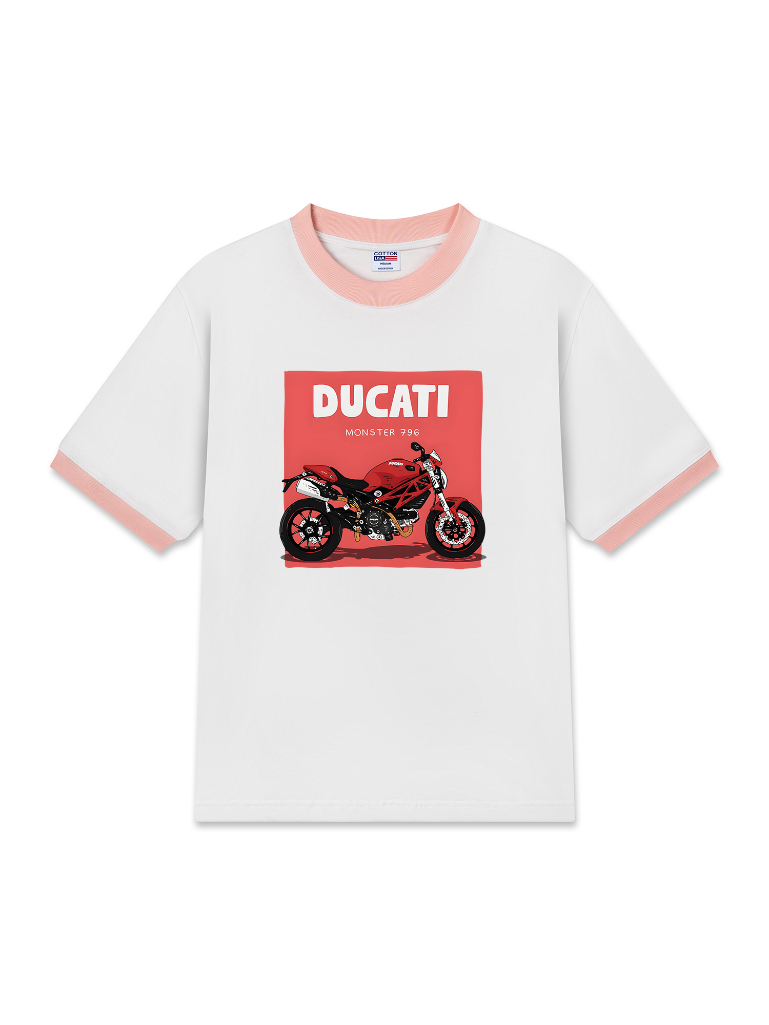 Áo Thun Ringer Relaxed Fit Ducati Monster 796