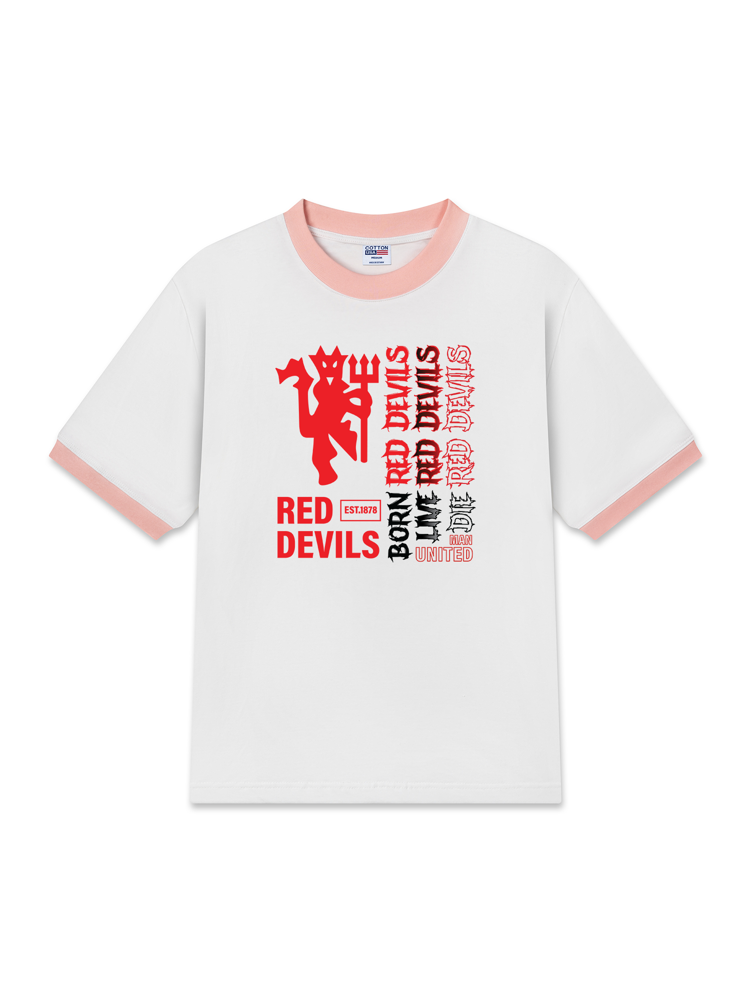 Áo Thun Ringer Relaxed Fit Red Devils EST 1878