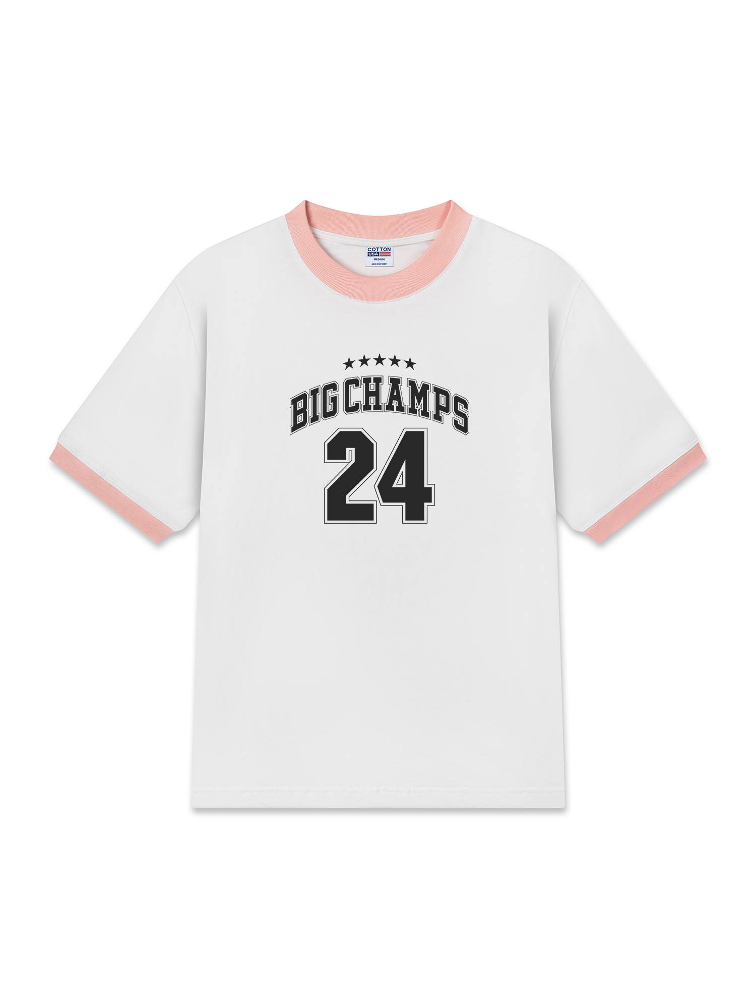 Áo Thun Ringer Relaxed Fit Champions Dont Quit