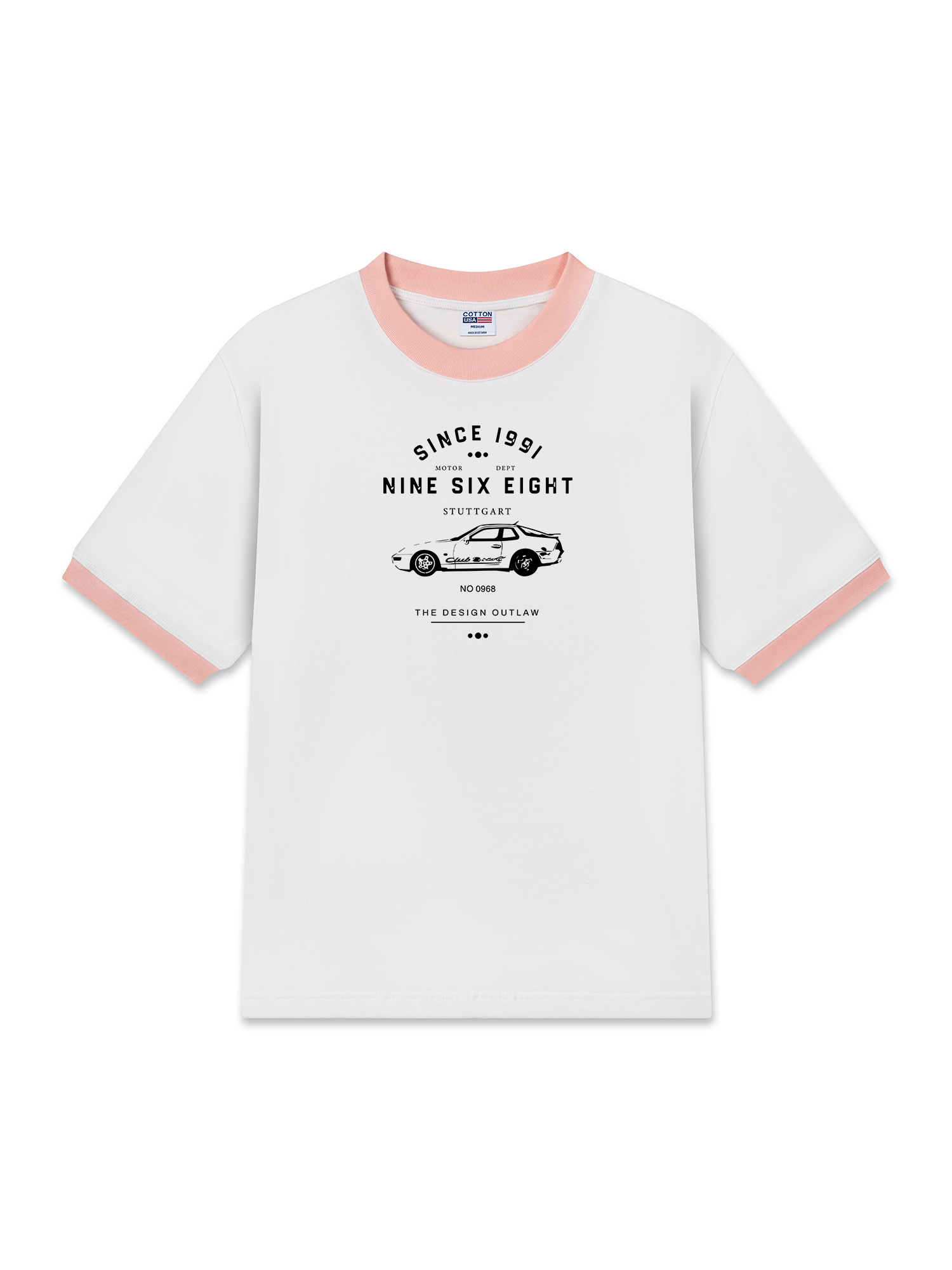 Áo Thun Ringer Relaxed Fit Porsche Nine Six Eight