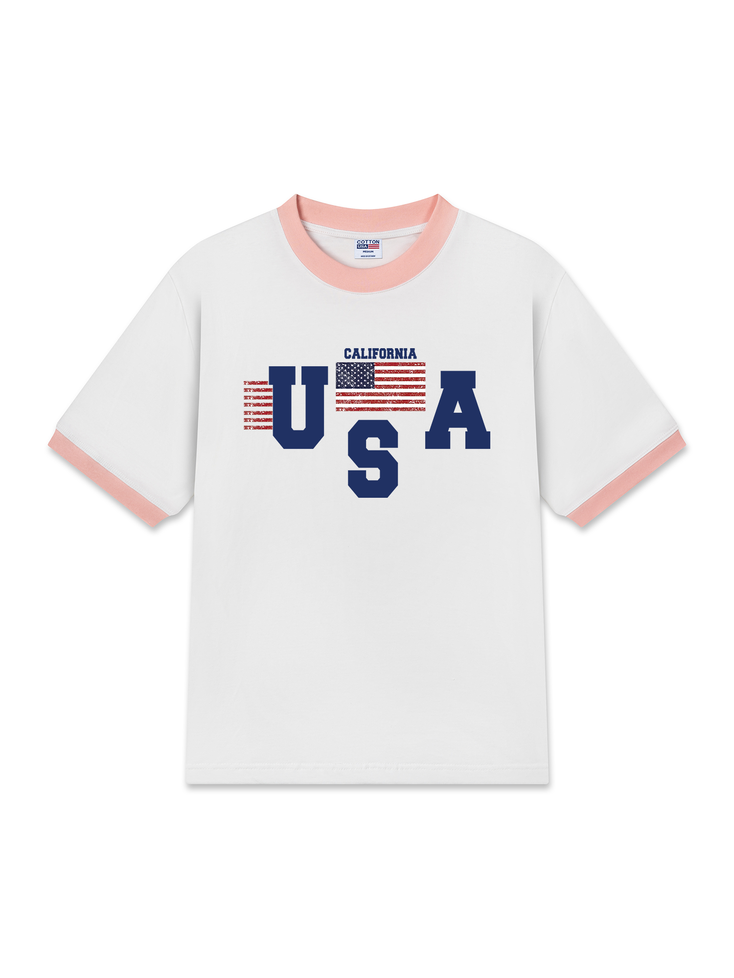 Áo Thun Ringer Relaxed Fit USA California