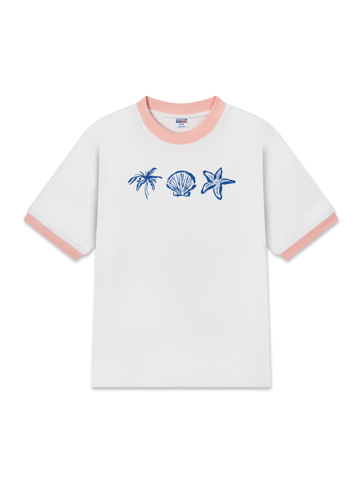 Áo Thun Ringer Relaxed Fit Tropical Sea You Soon