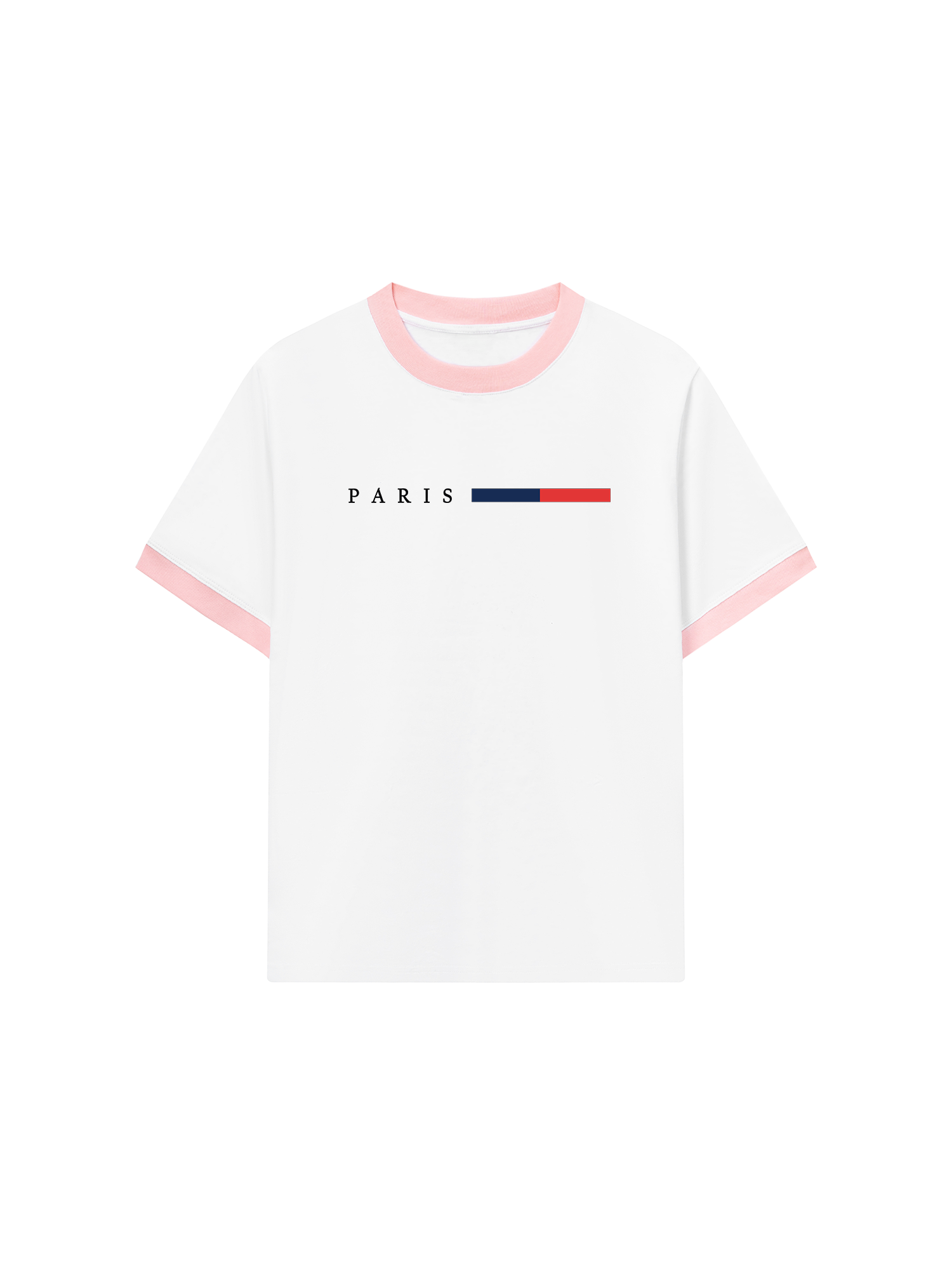 Áo Thun Ringer Relaxed Fit City Paris Basic Logo