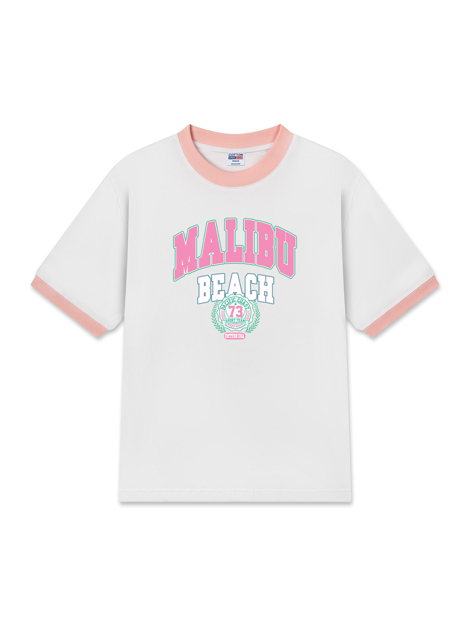 Áo Thun Ringer Relaxed Fit City Malibu