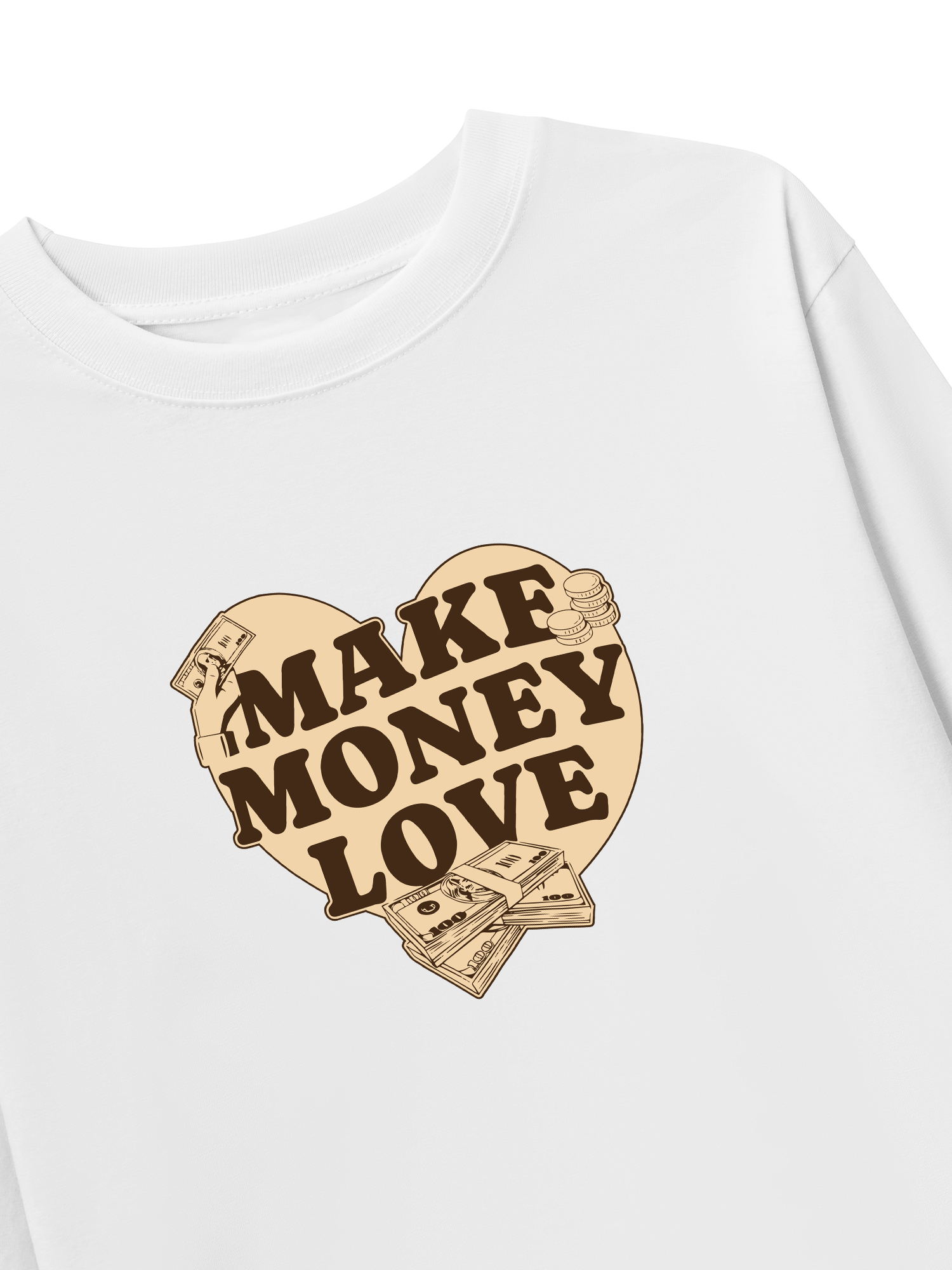 Áo Thun Dài Tay Money Make Money Love