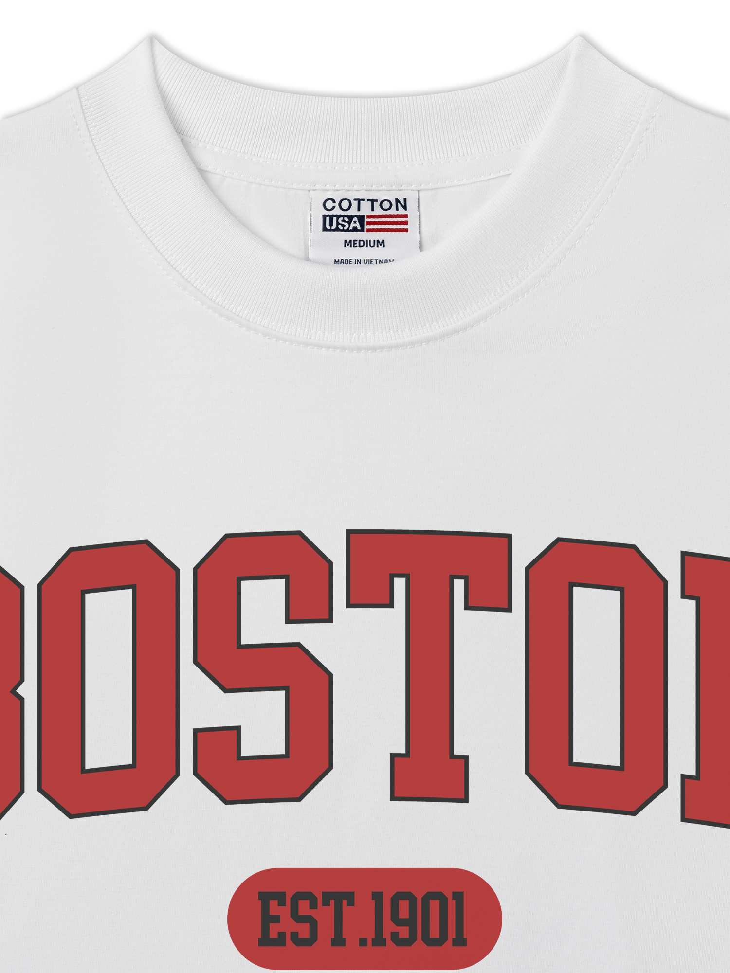 Áo Thun Relaxed Fit Baseball Collage Boston