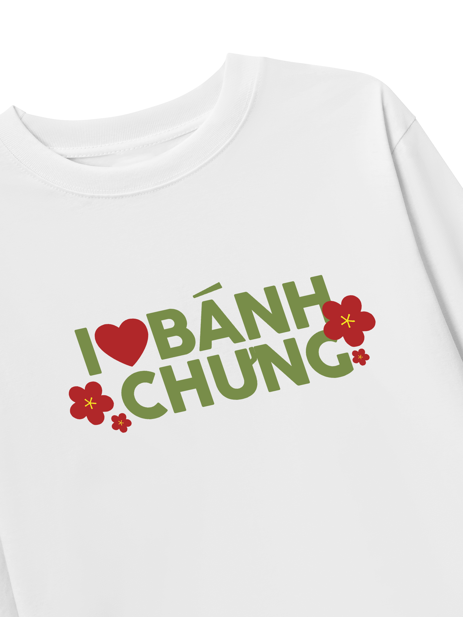 Áo Thun Dài Tay I Love Bánh Chưng