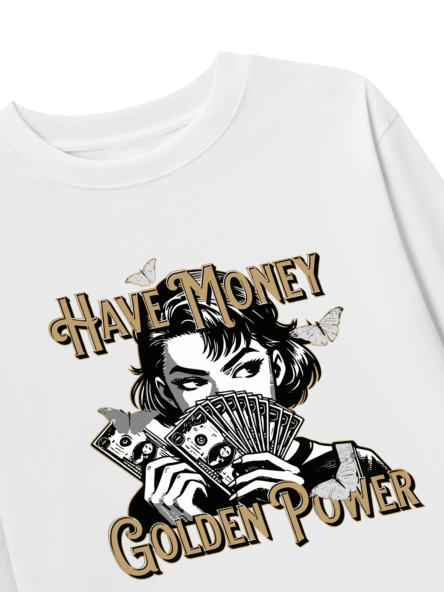 Áo Thun Dài Tay Money Golden Power